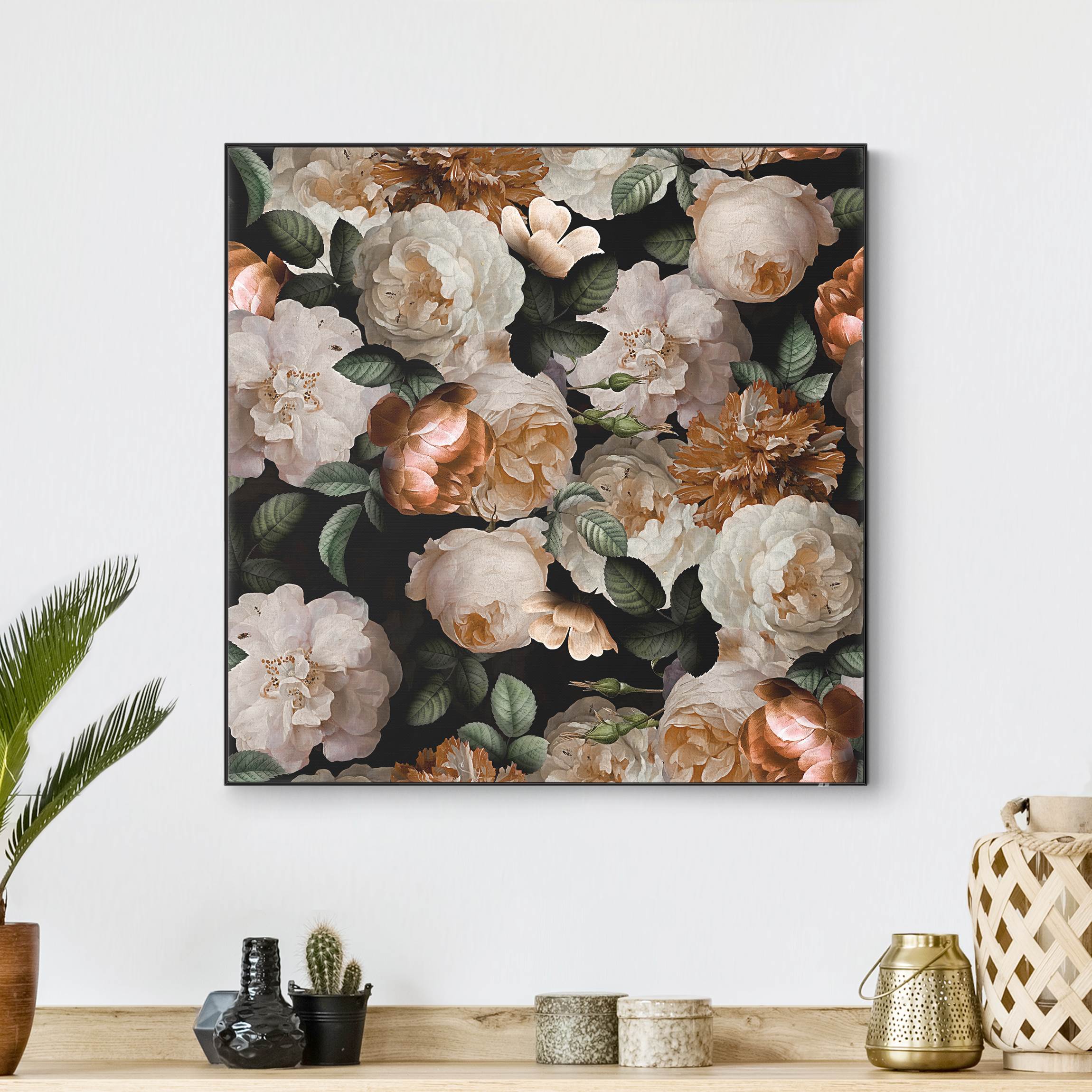 Wechselbild Rote Rosen mit Weißen Rosen II