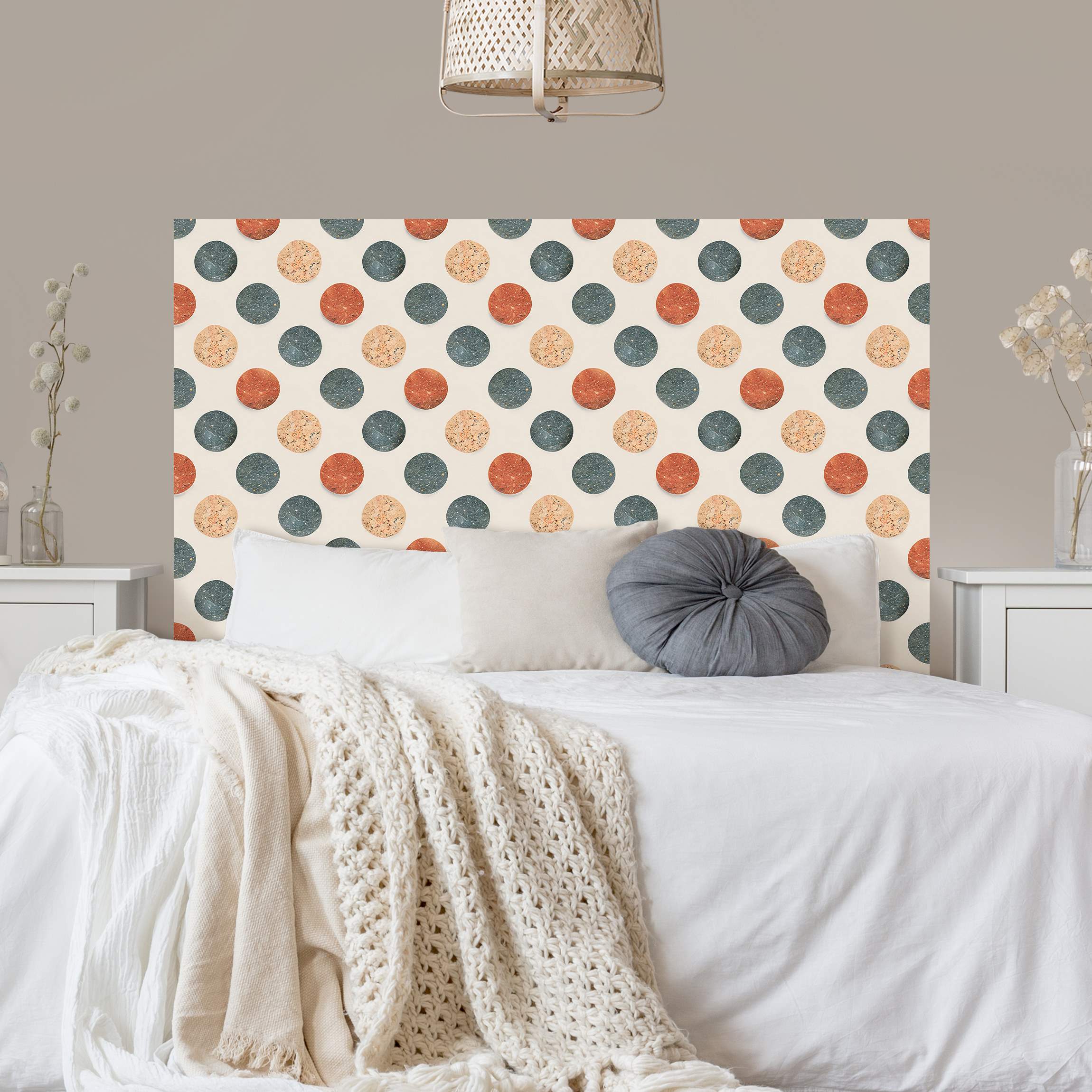 Kopfteil Bett Rundes Terrazzo