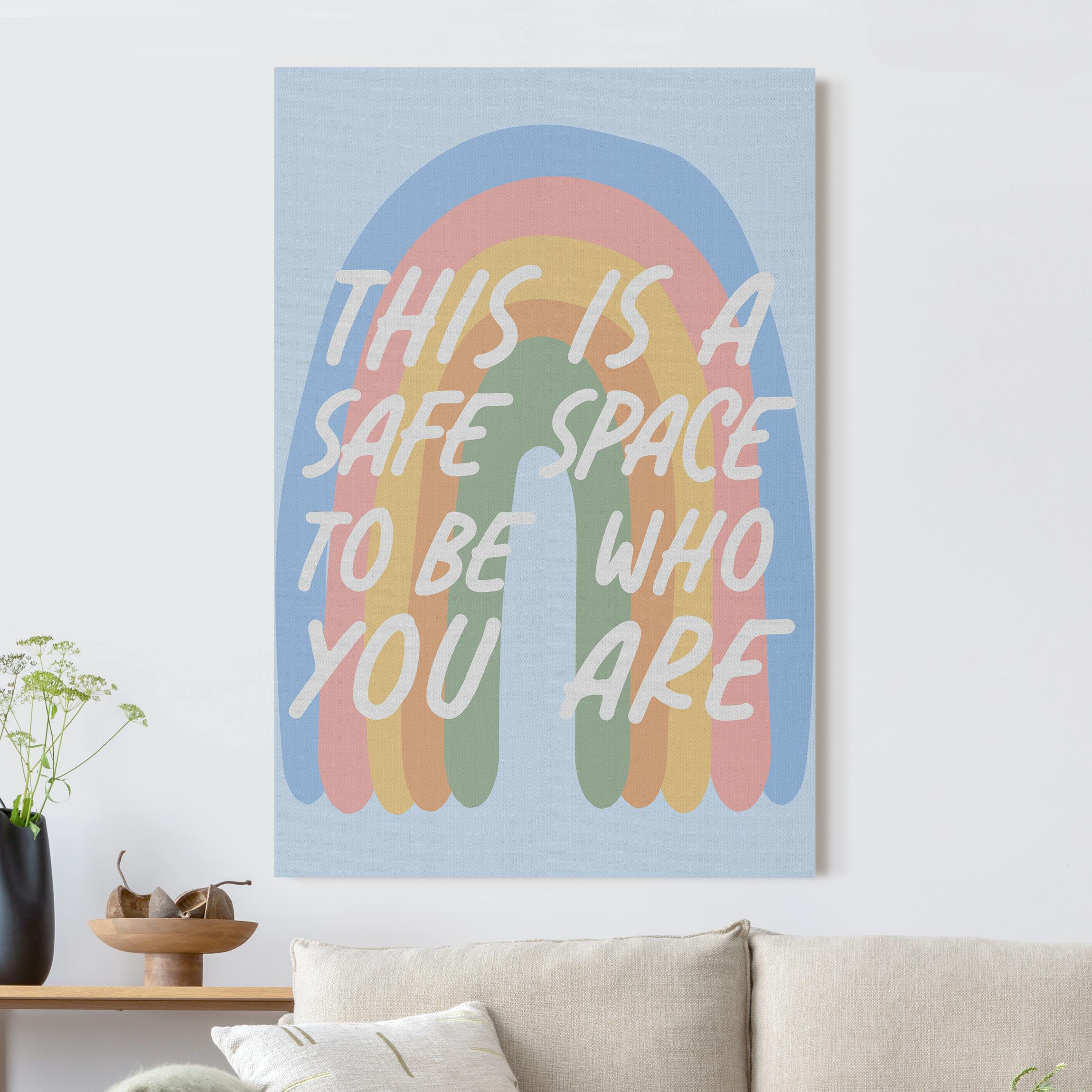 Akustikbild Safe Place Rainbow