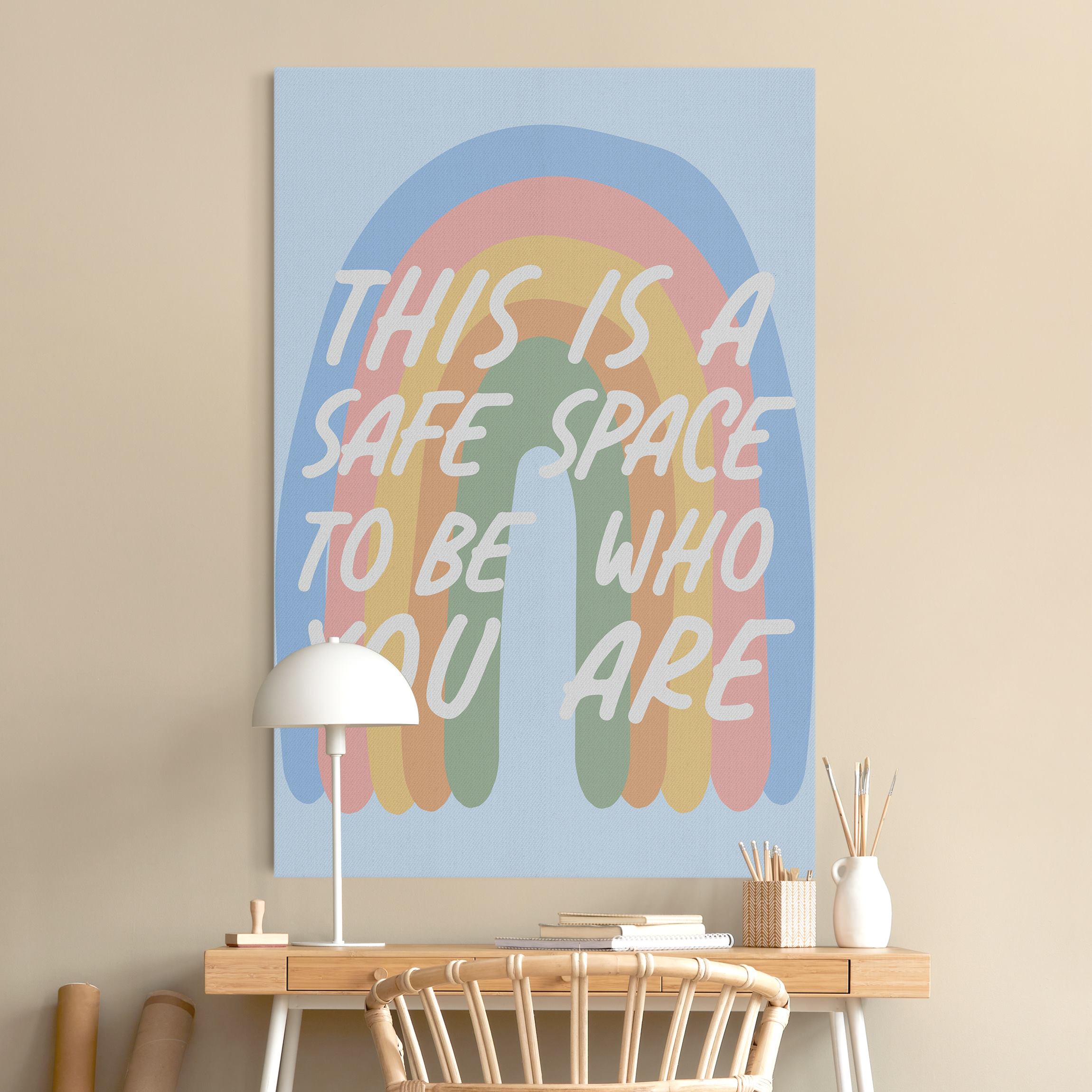Akustikbild Safe Place Rainbow