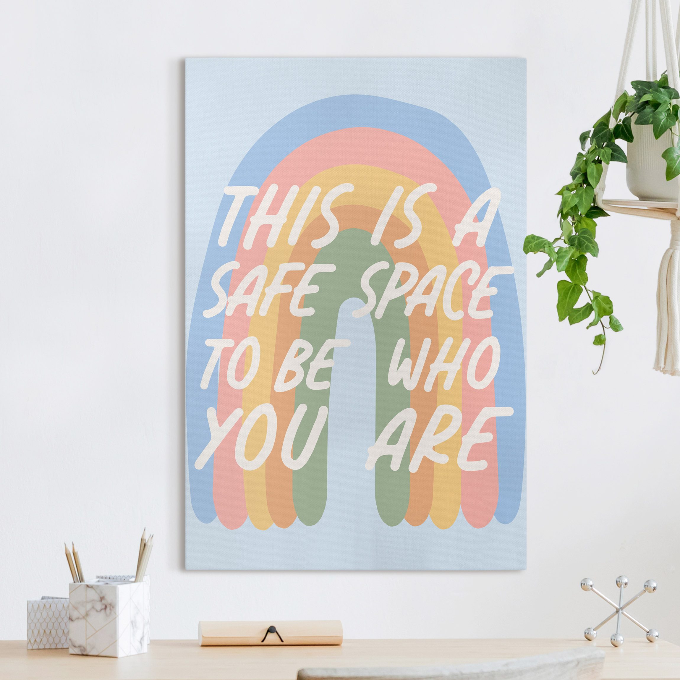 Leinwandbild Safe Place Rainbow