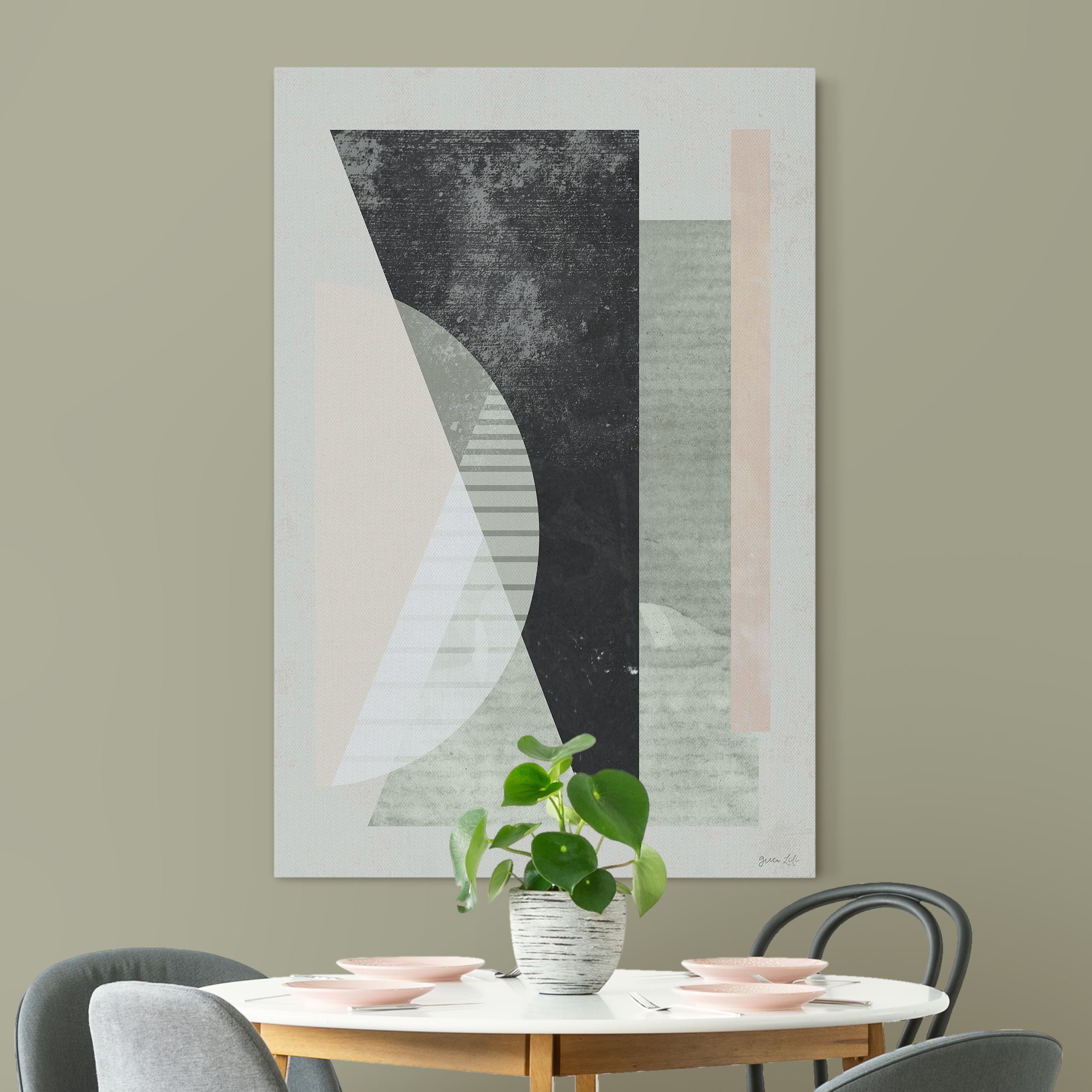 Akustikbild Sanftes Bauhaus mit Struktur