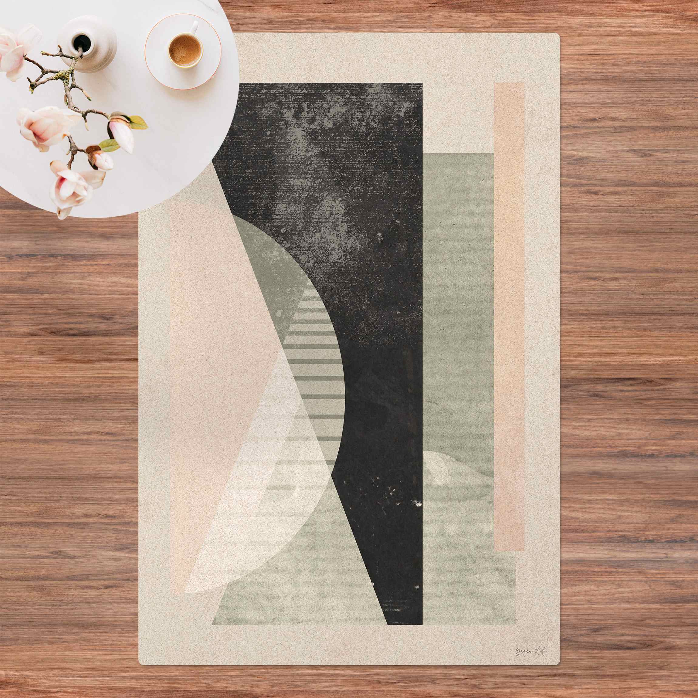 Kork-Teppich Sanftes Bauhaus mit Struktur