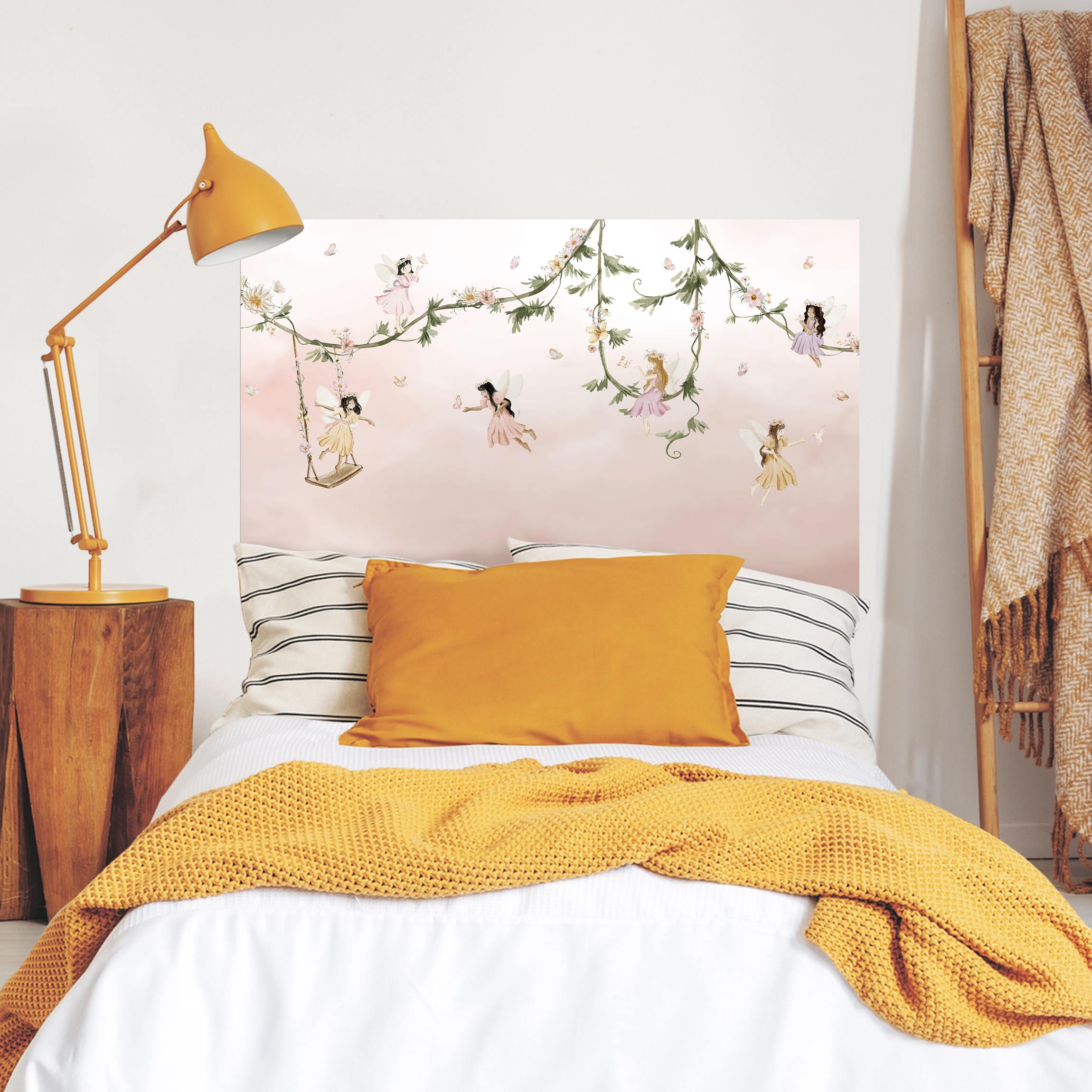 Kopfteil Bett Schmetterlingsfeen