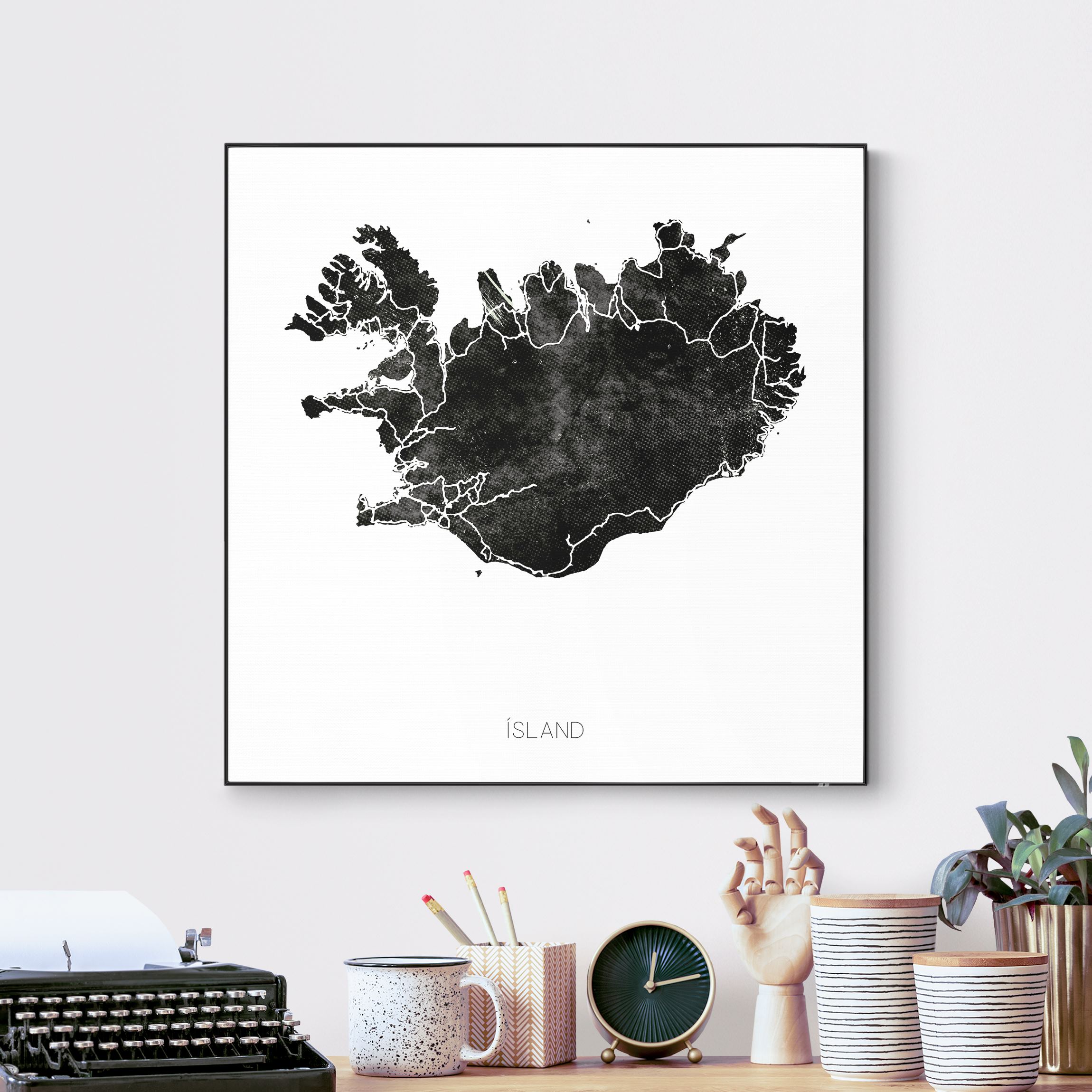 Wechselbild Schwarzes Island