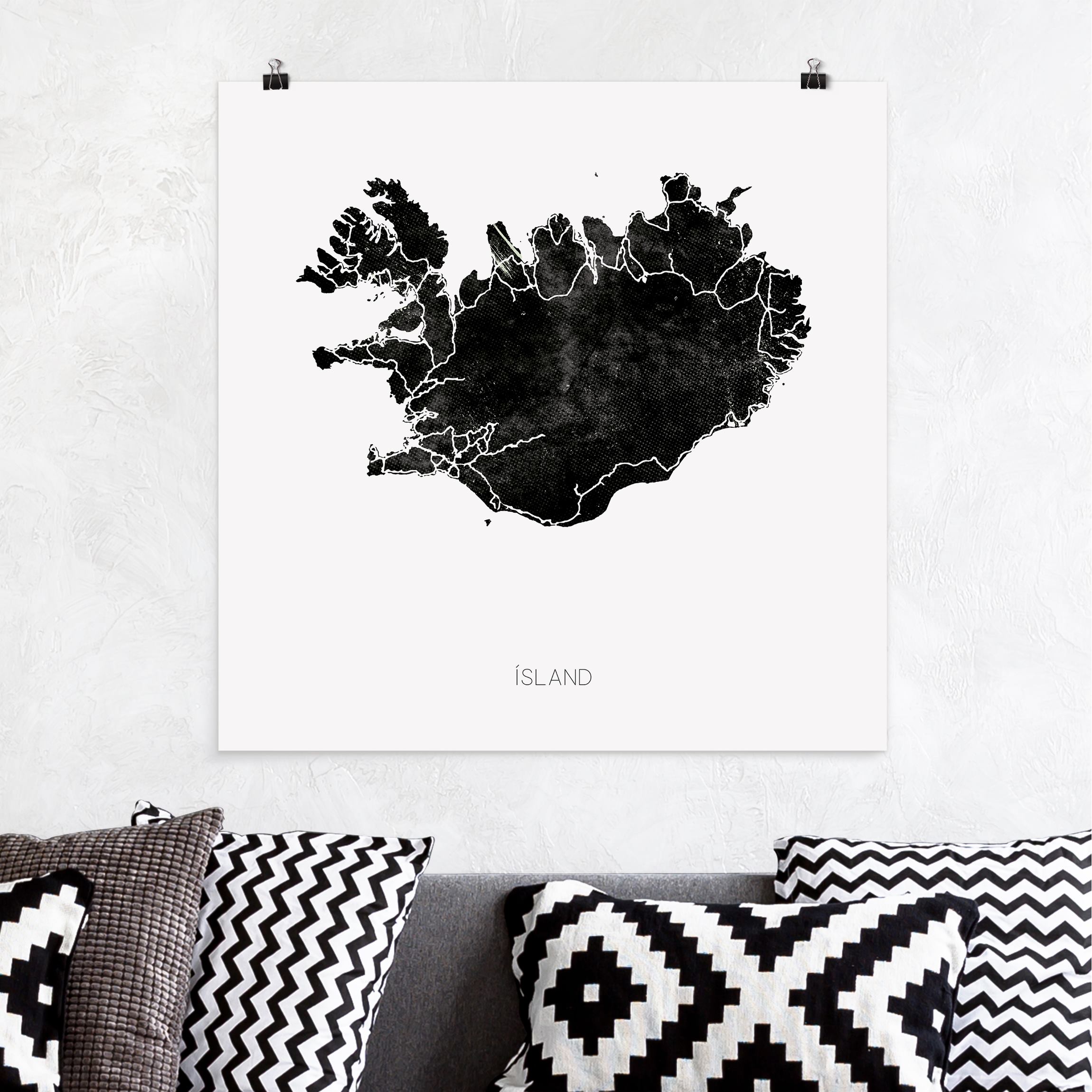 Poster Schwarzes Island