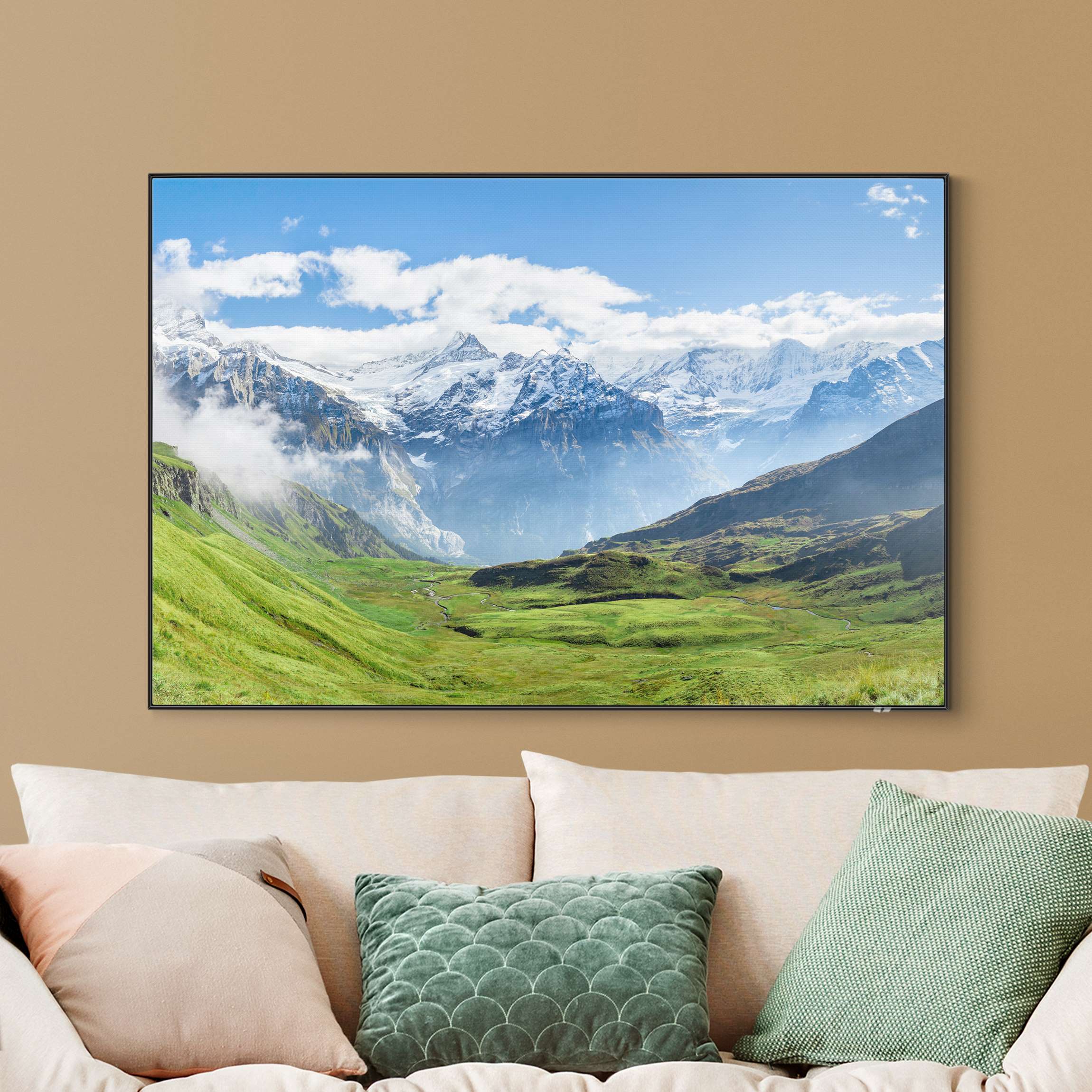 Wechselbild Schweizer Alpenpanorama