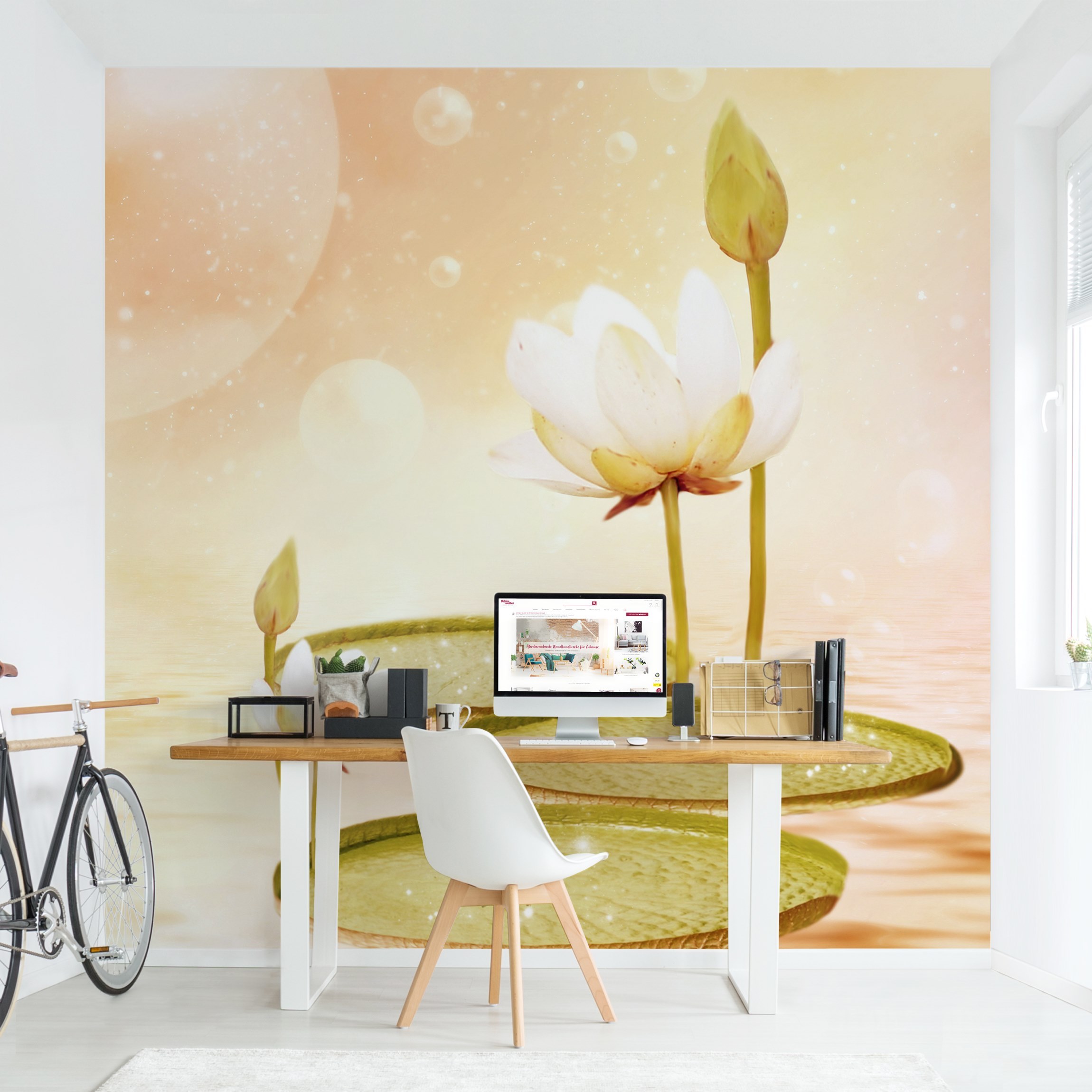 Fototapete Blumen Seerosen Zauber