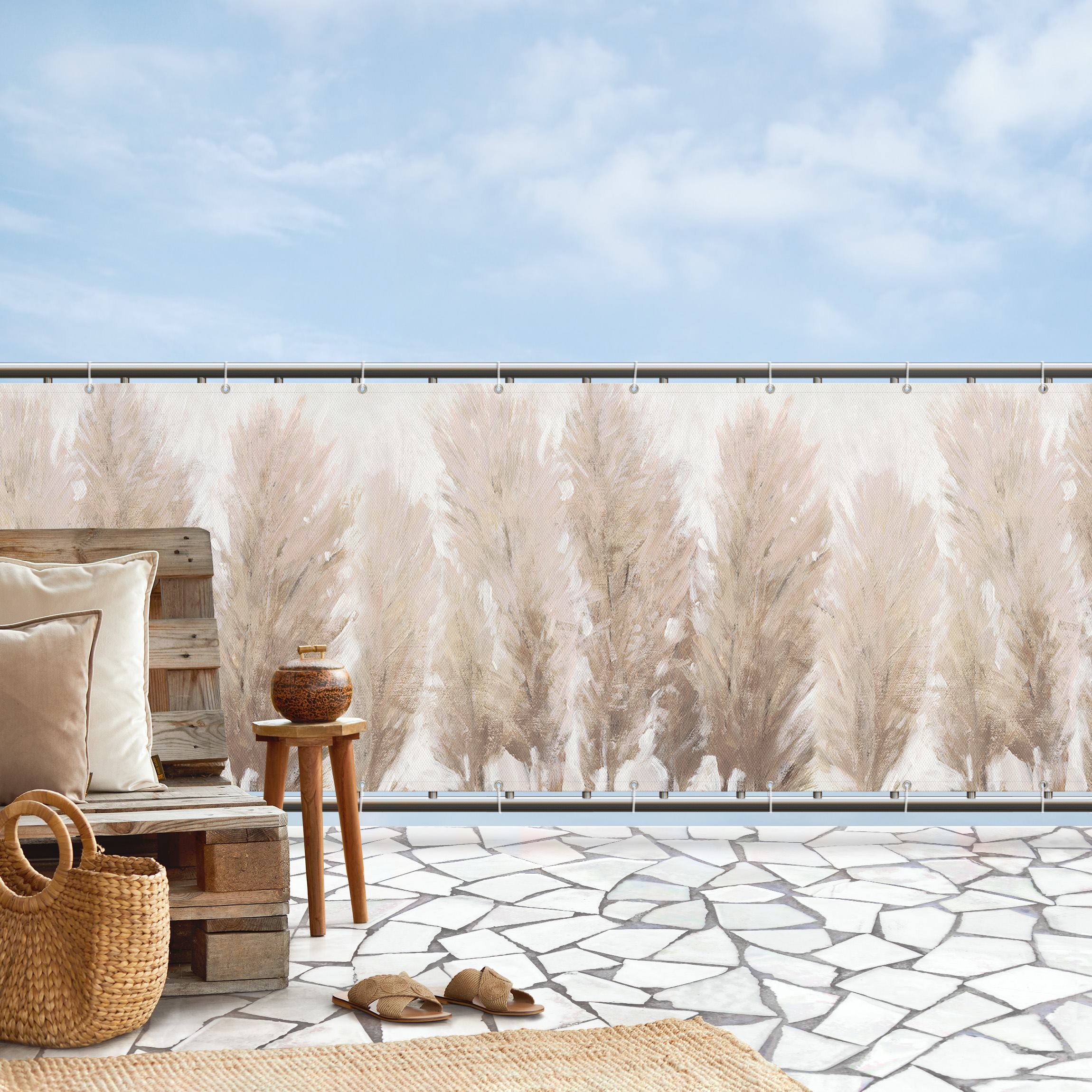 Balkon Sichtschutz Sehnsucht nach Ruhe