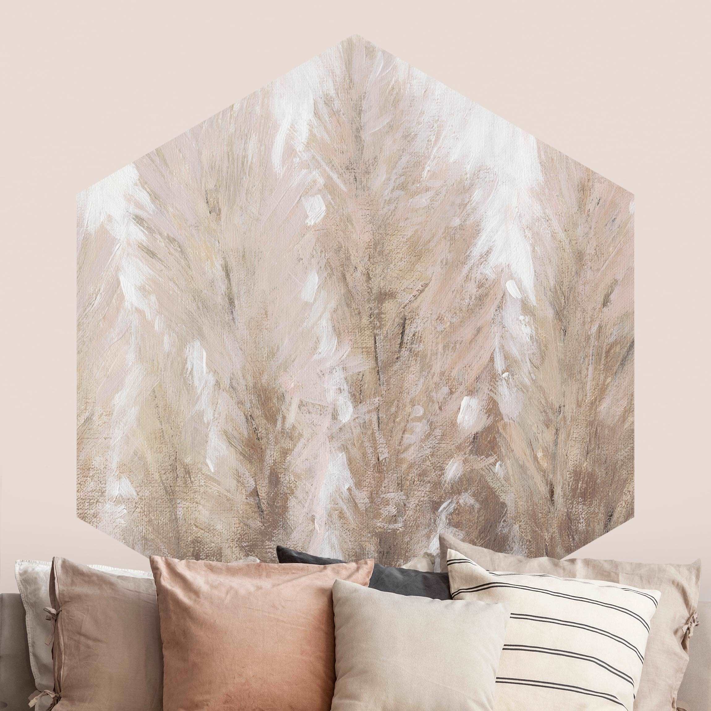 Hexagon Tapete selbstklebend Sehnsucht nach Ruhe