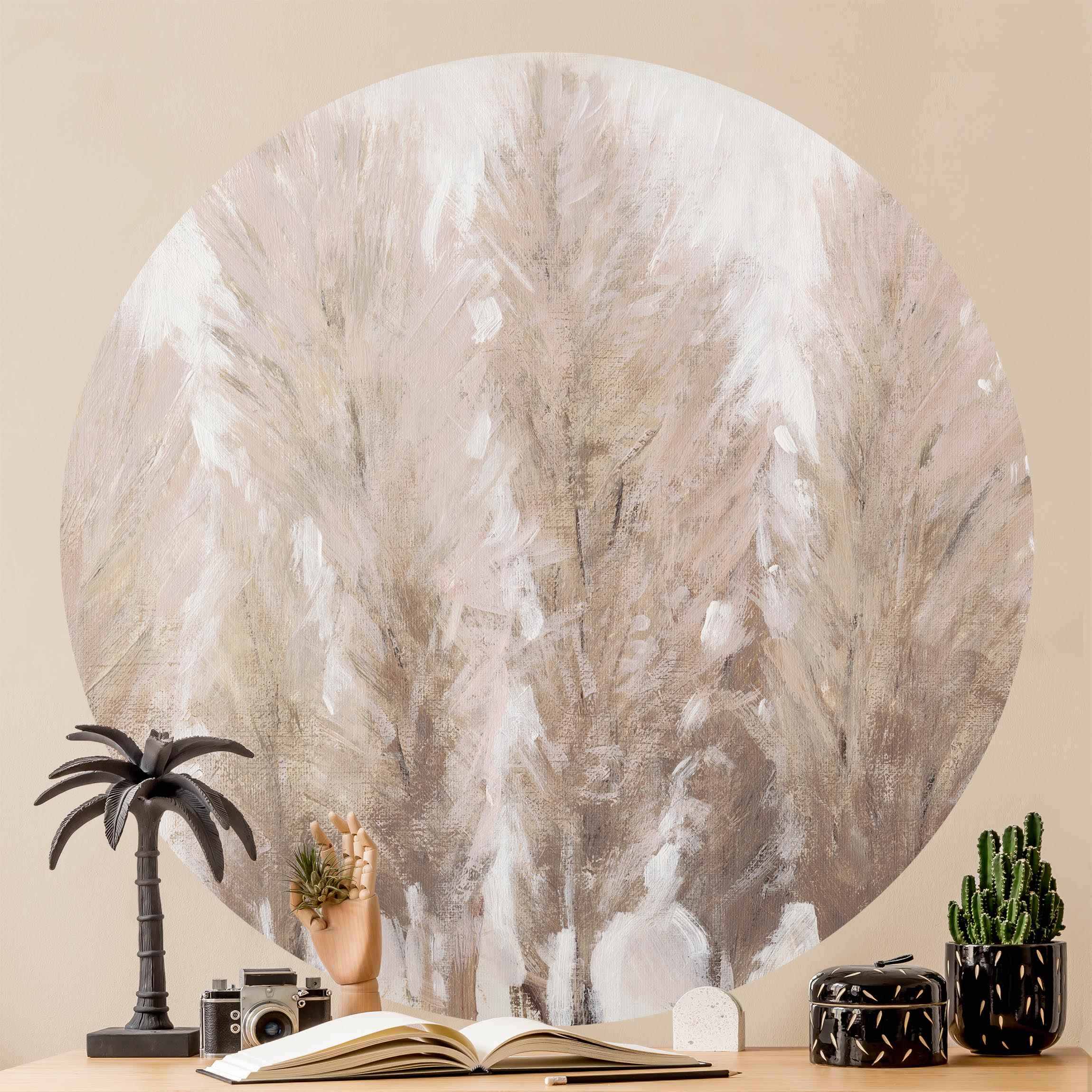 Runde Tapete selbstklebend Sehnsucht nach Ruhe