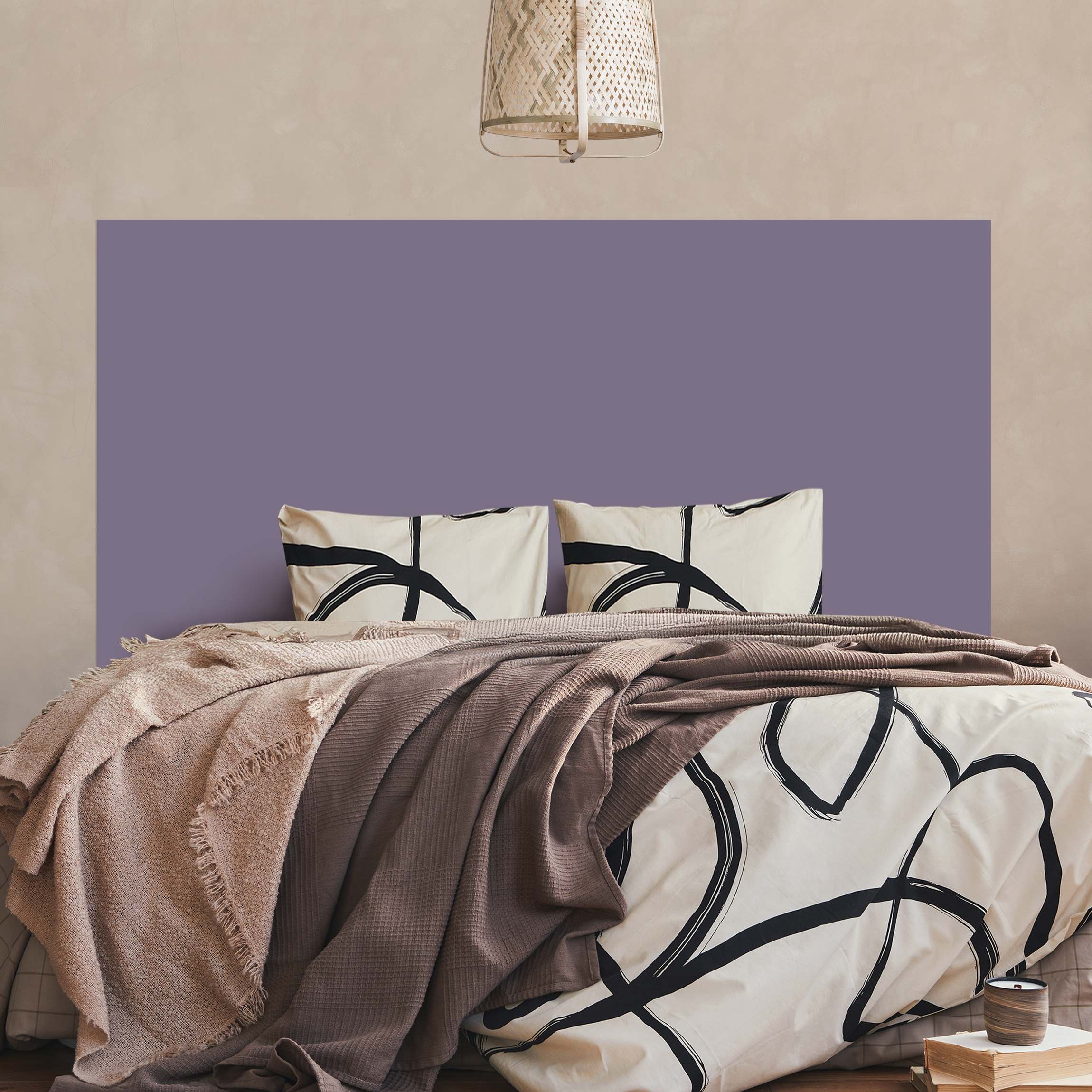 Kopfteil Bett Simple mauve