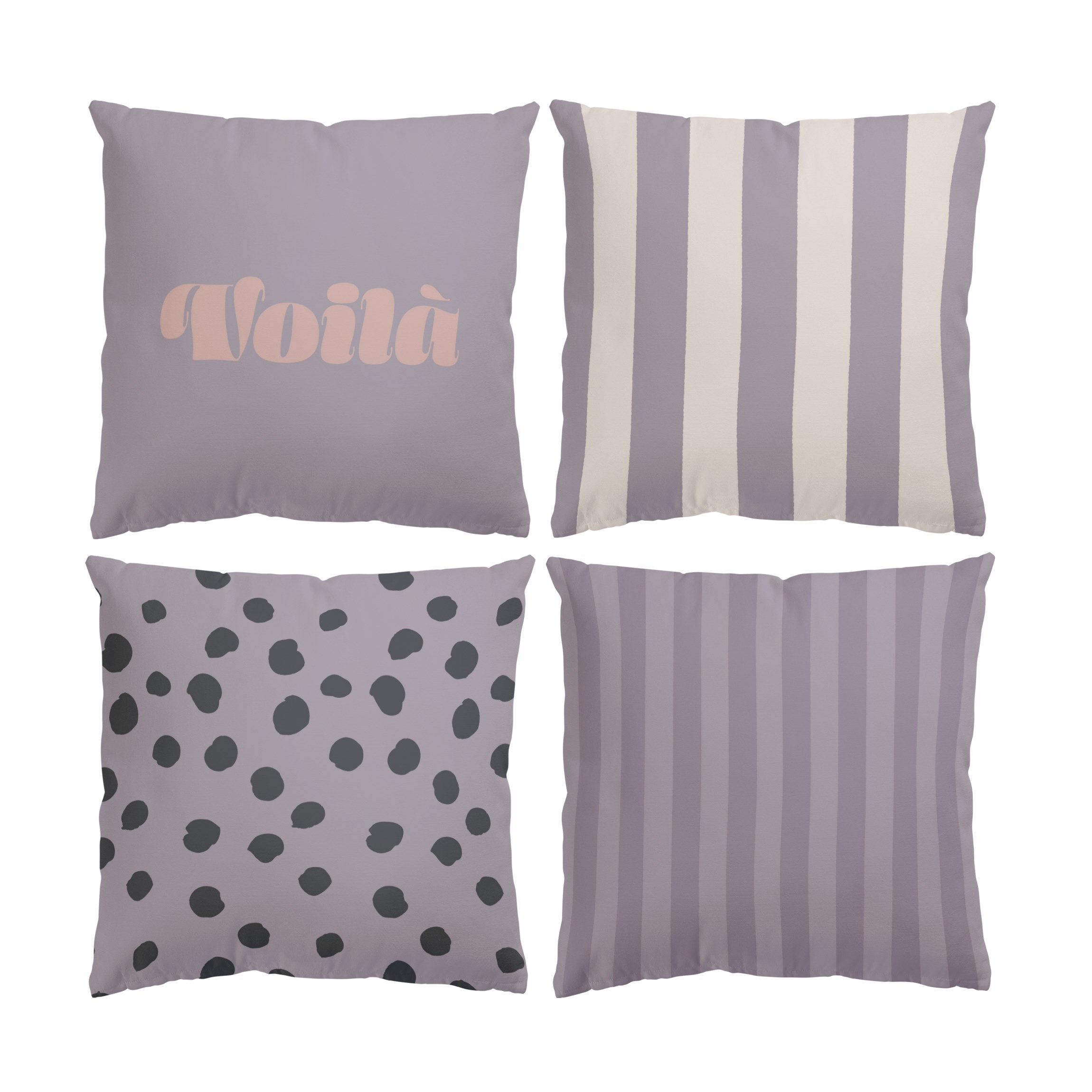 Dekokissen 4er Set Simple Mauve Set