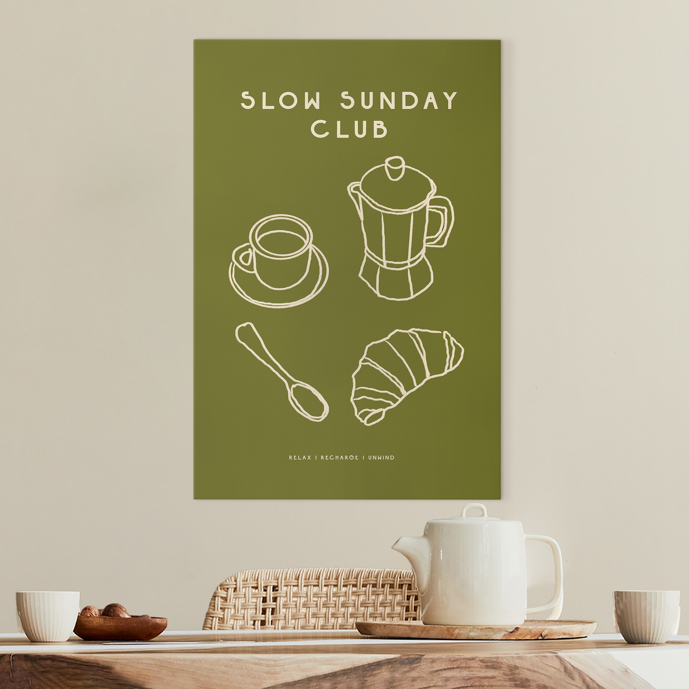 Leinwandbild Slow Sunday Club