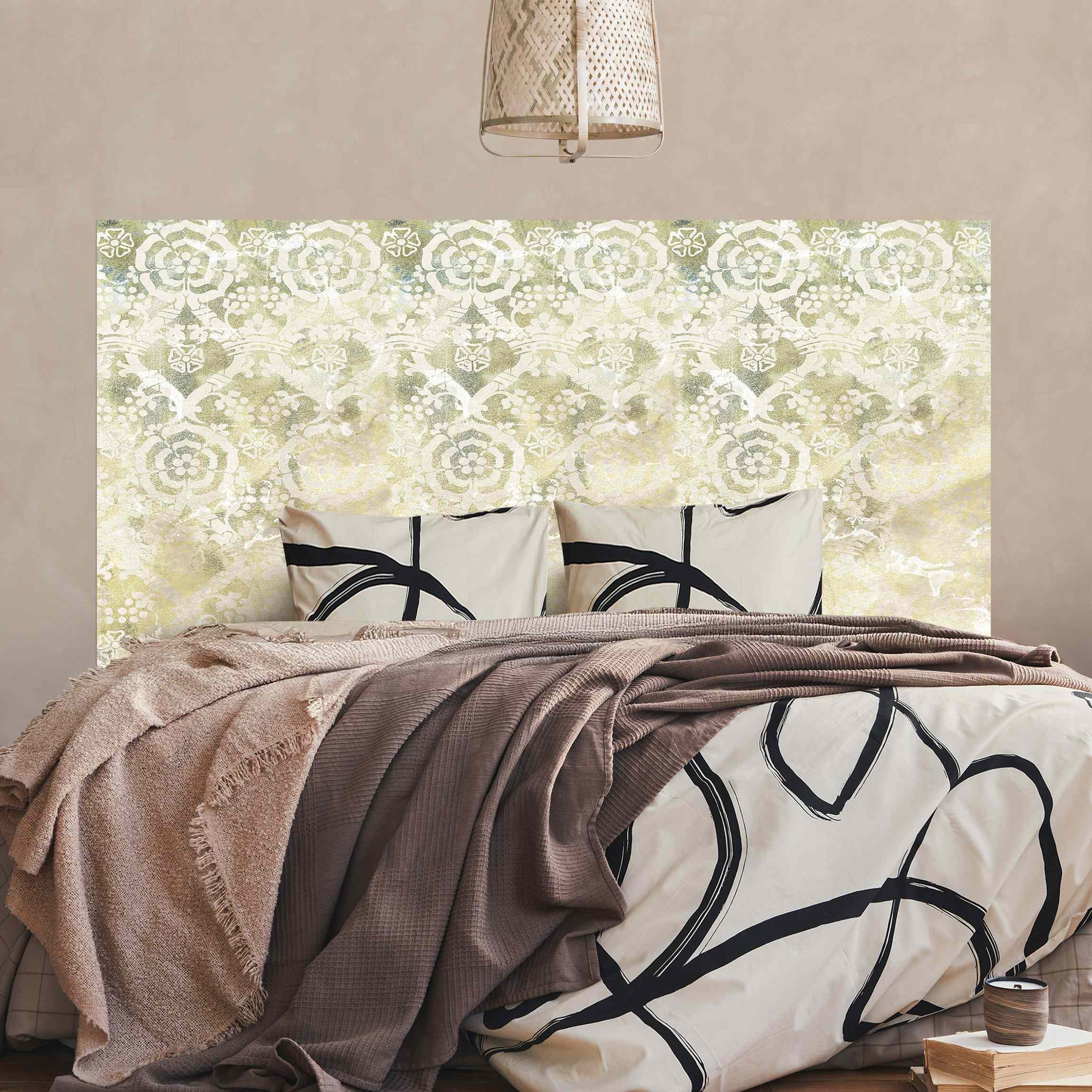 Kopfteil Bett Smaragdfarbener Barocktraum