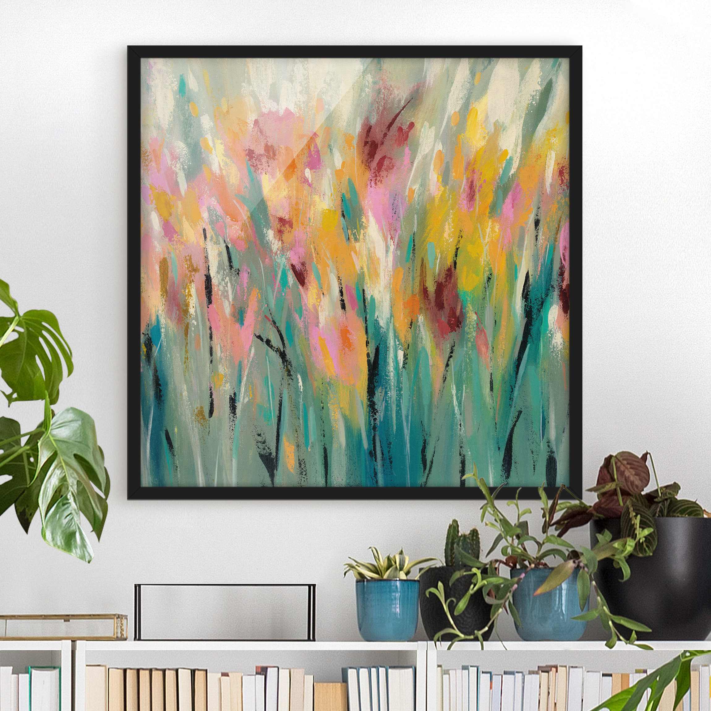 Bild mit Rahmen Sommer im Garten