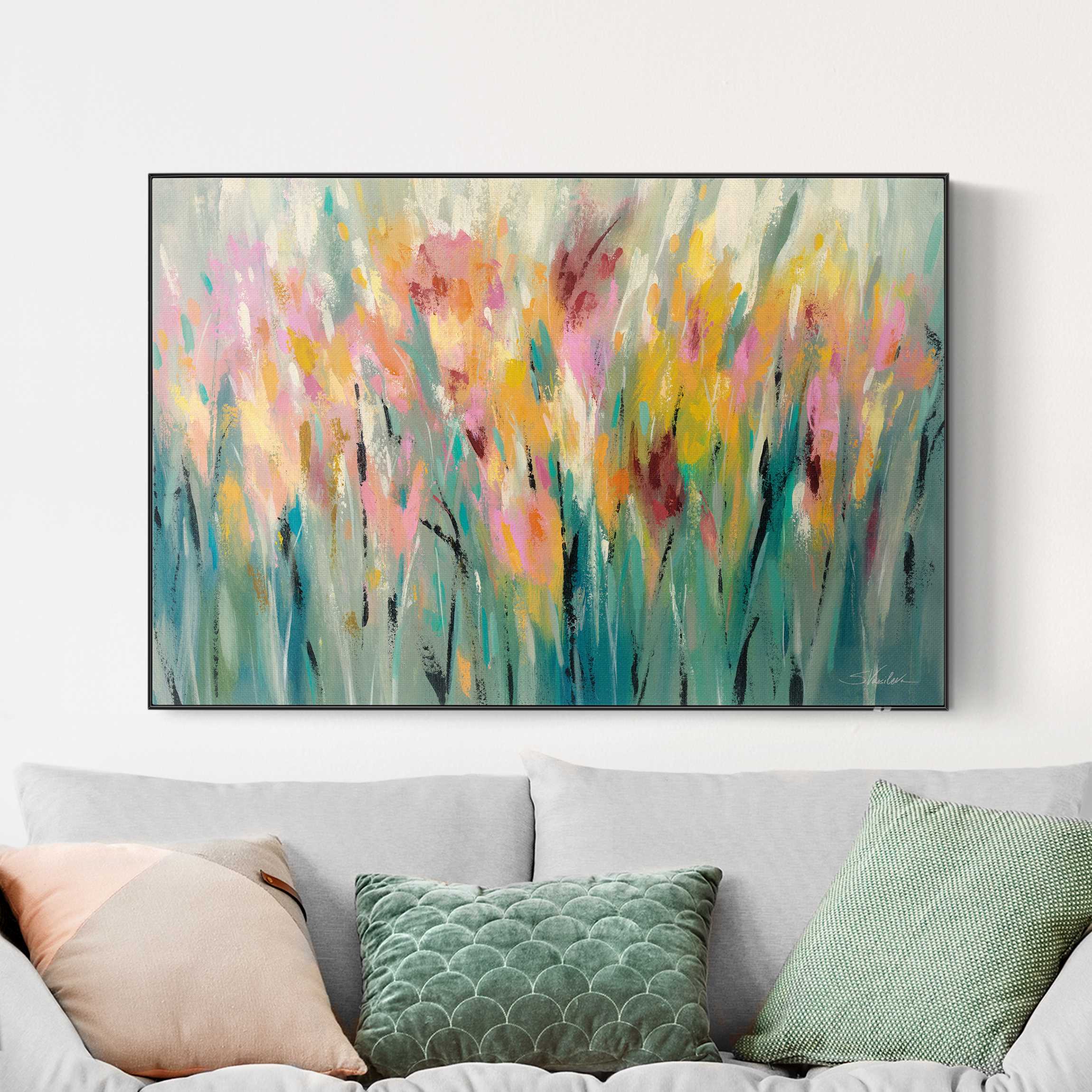 Akustik-Wechselbild Sommer im Garten