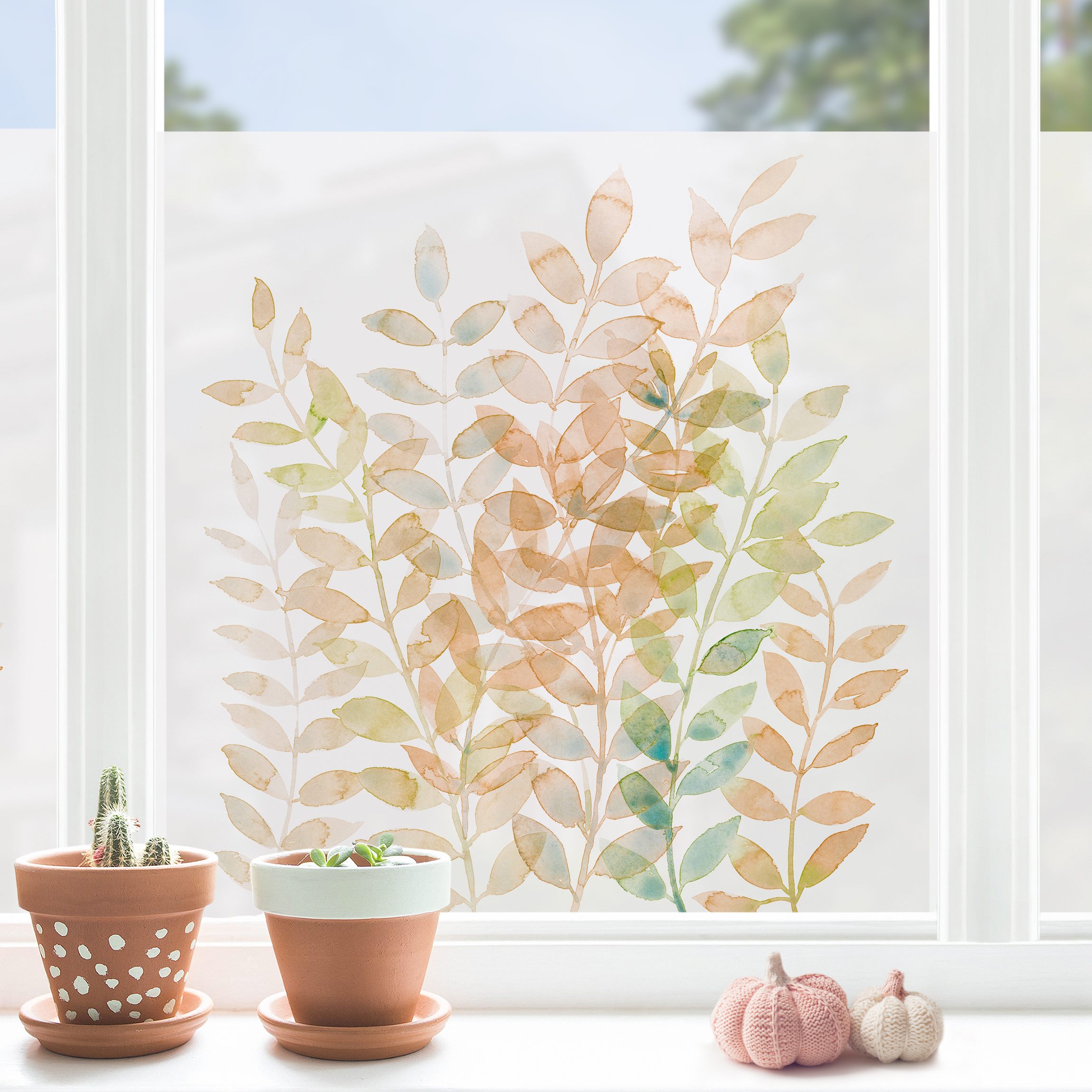 Fensterfolie Sommerlicher Blätterreigen