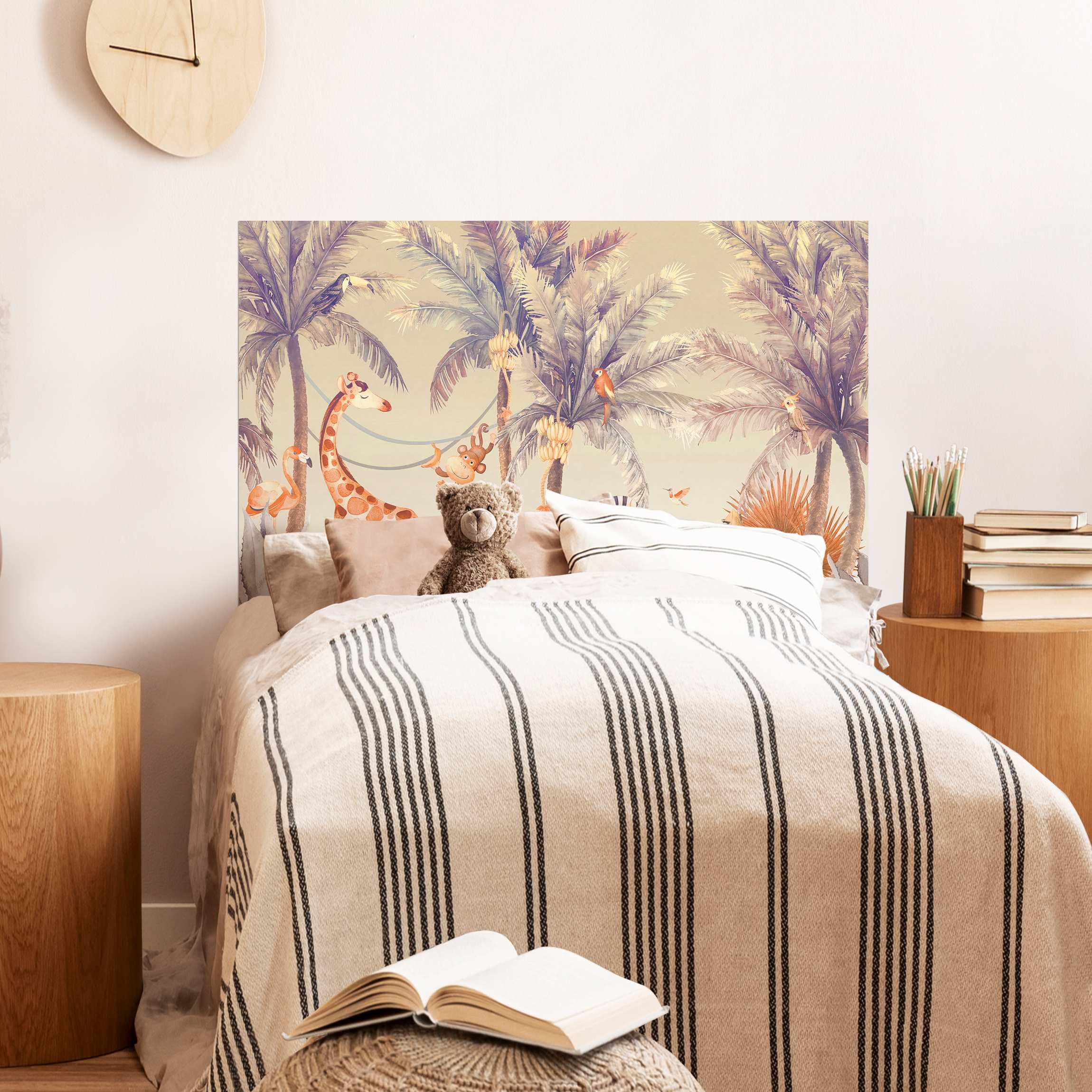 Kopfteil Bett Sommertag im Dschungel