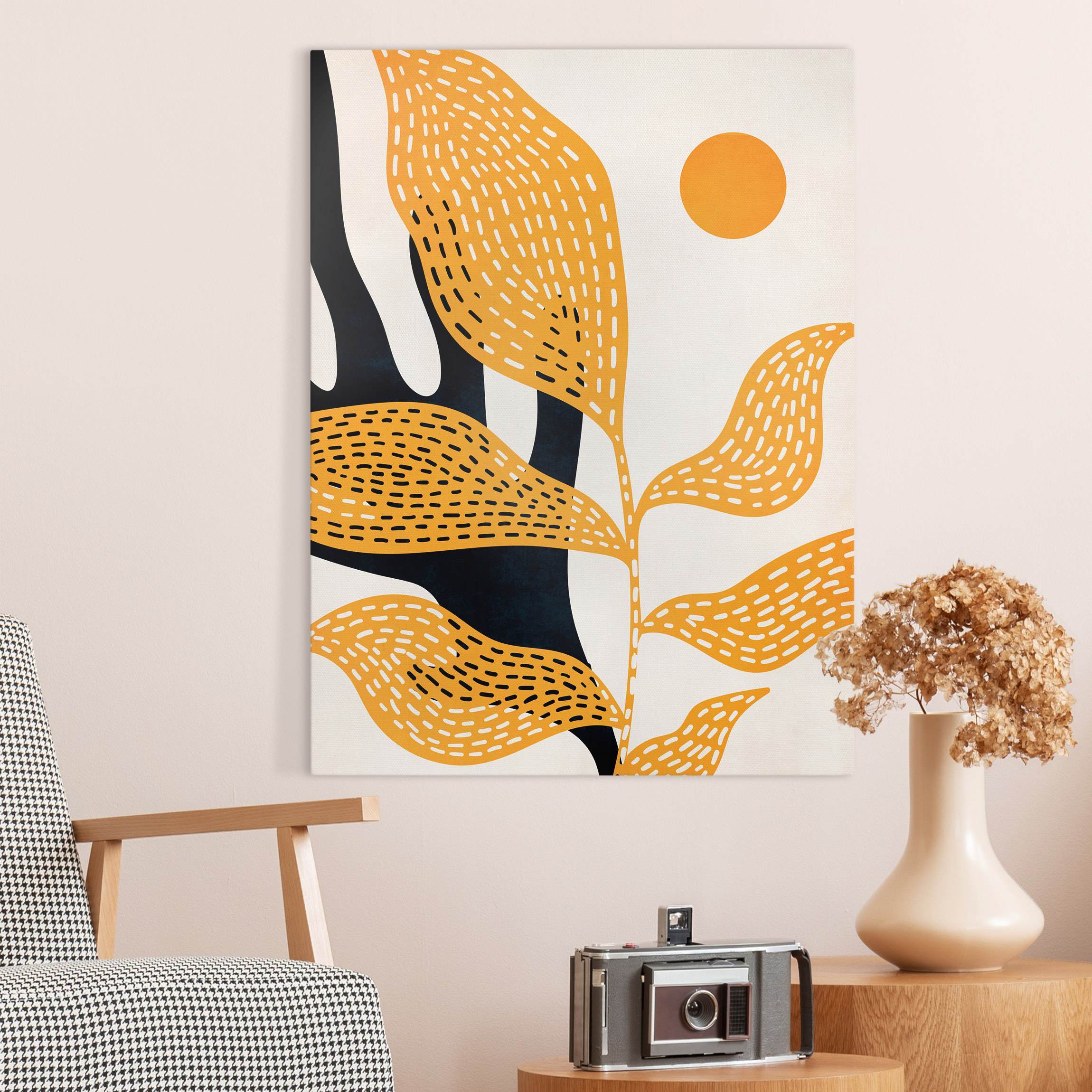 Leinwandbild Sonnenschein im Garten