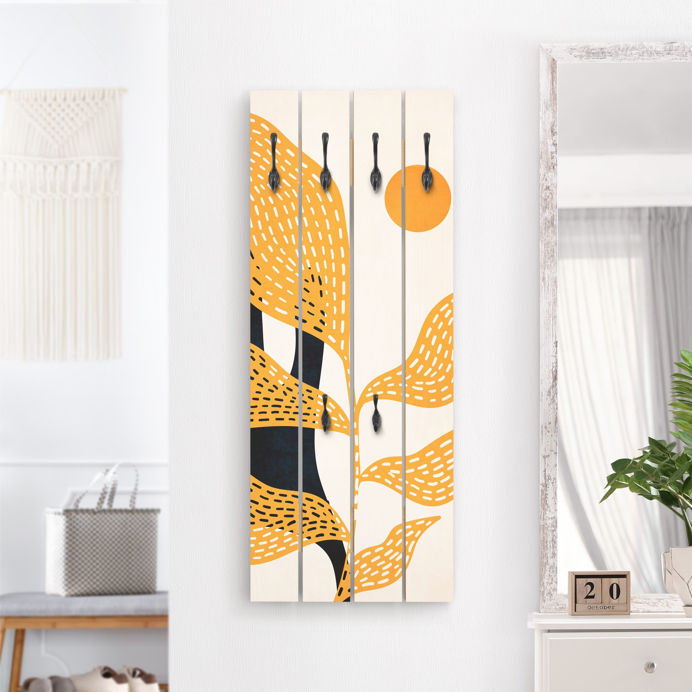 Wandgarderobe Sonnenschein im Garten