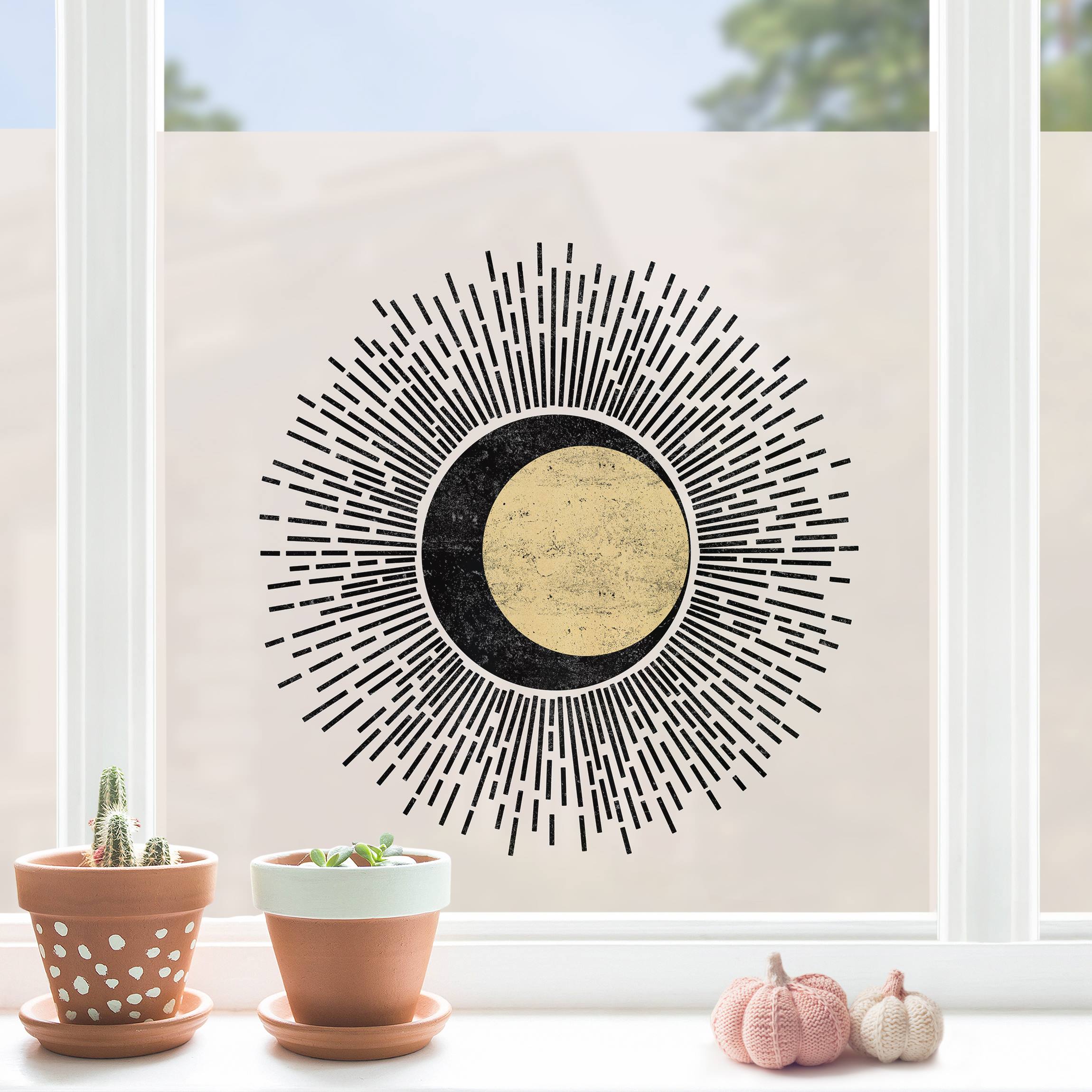 Fensterfolie Sonnenstrahlen
