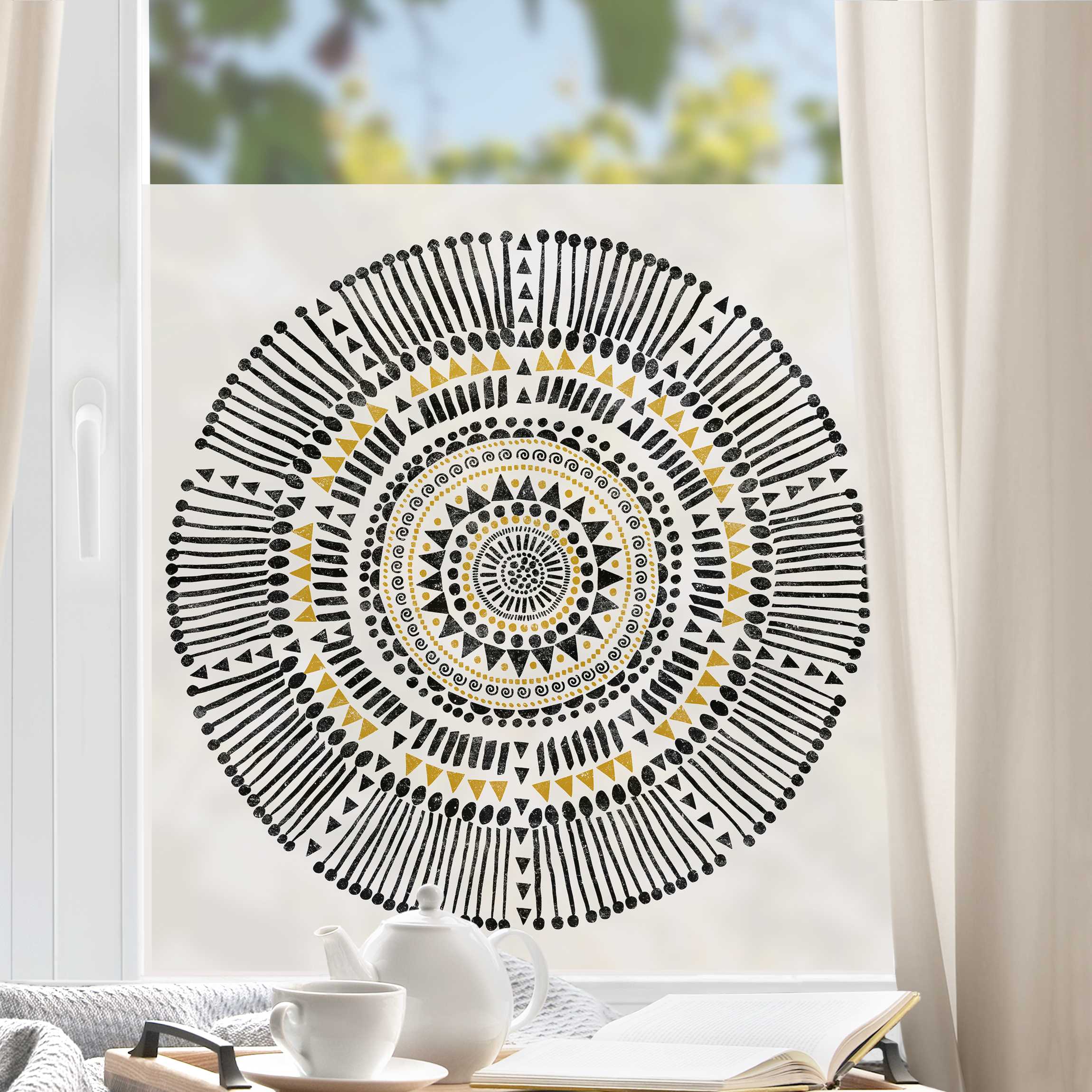 Fensterfolie Sonnentribal III