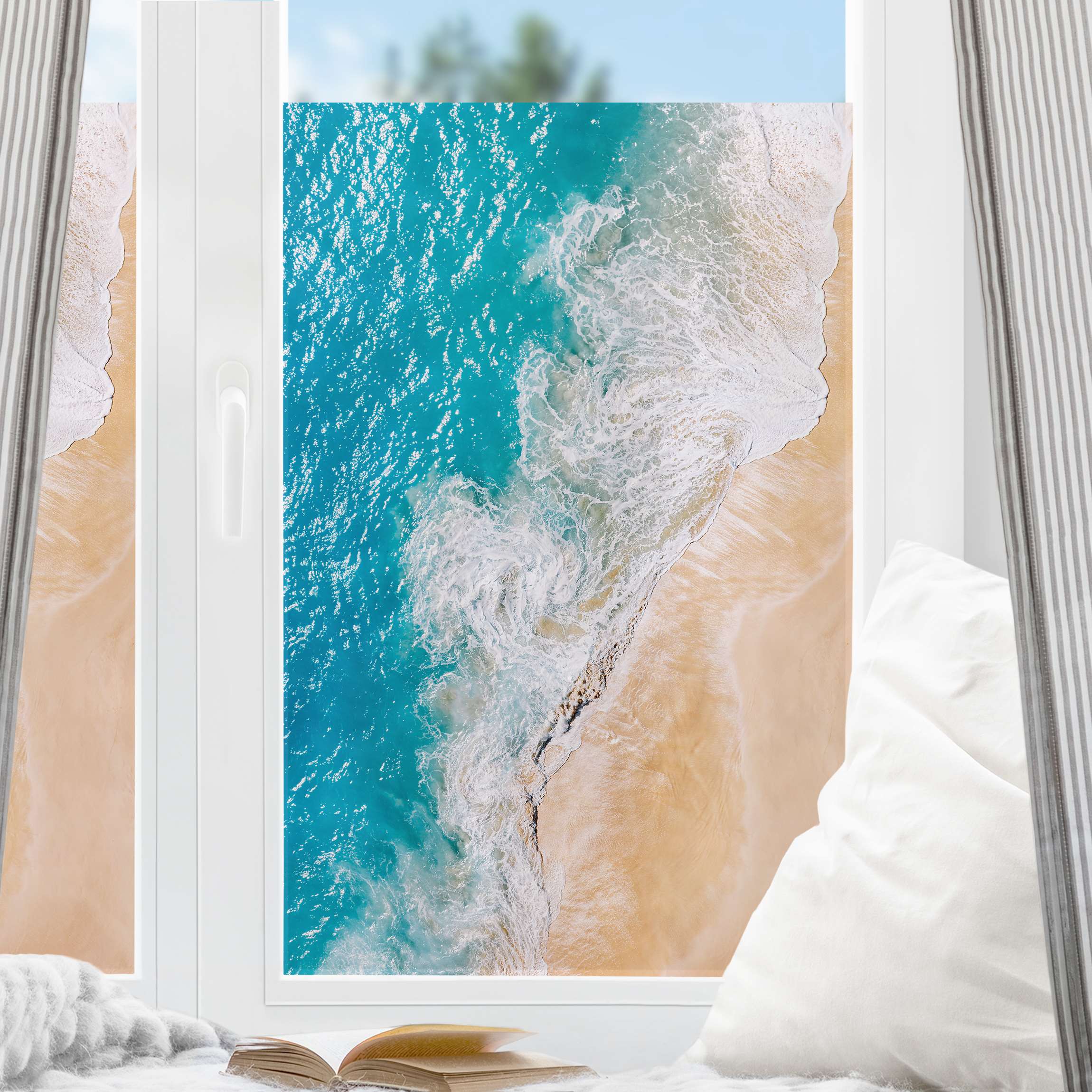 Fensterfolie Sonniger Wellenbruch