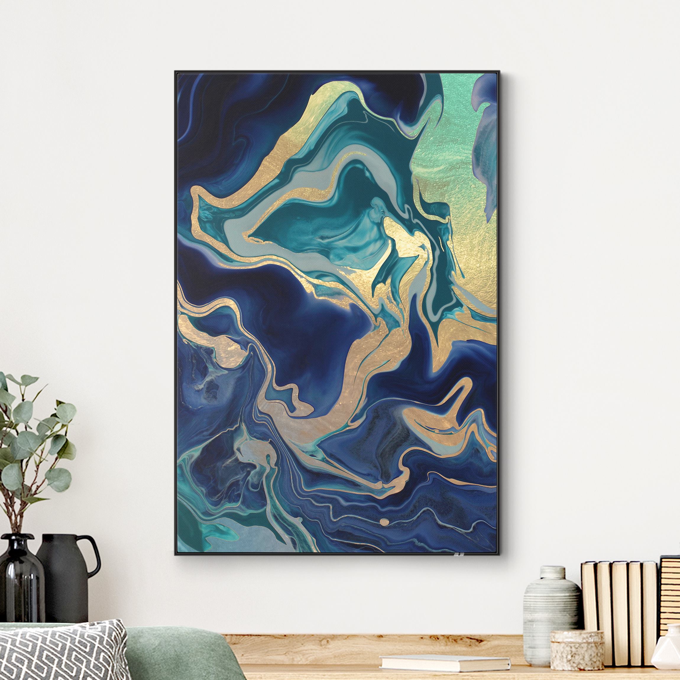 Wechselbild Spiel der Farben Indigo Feuer