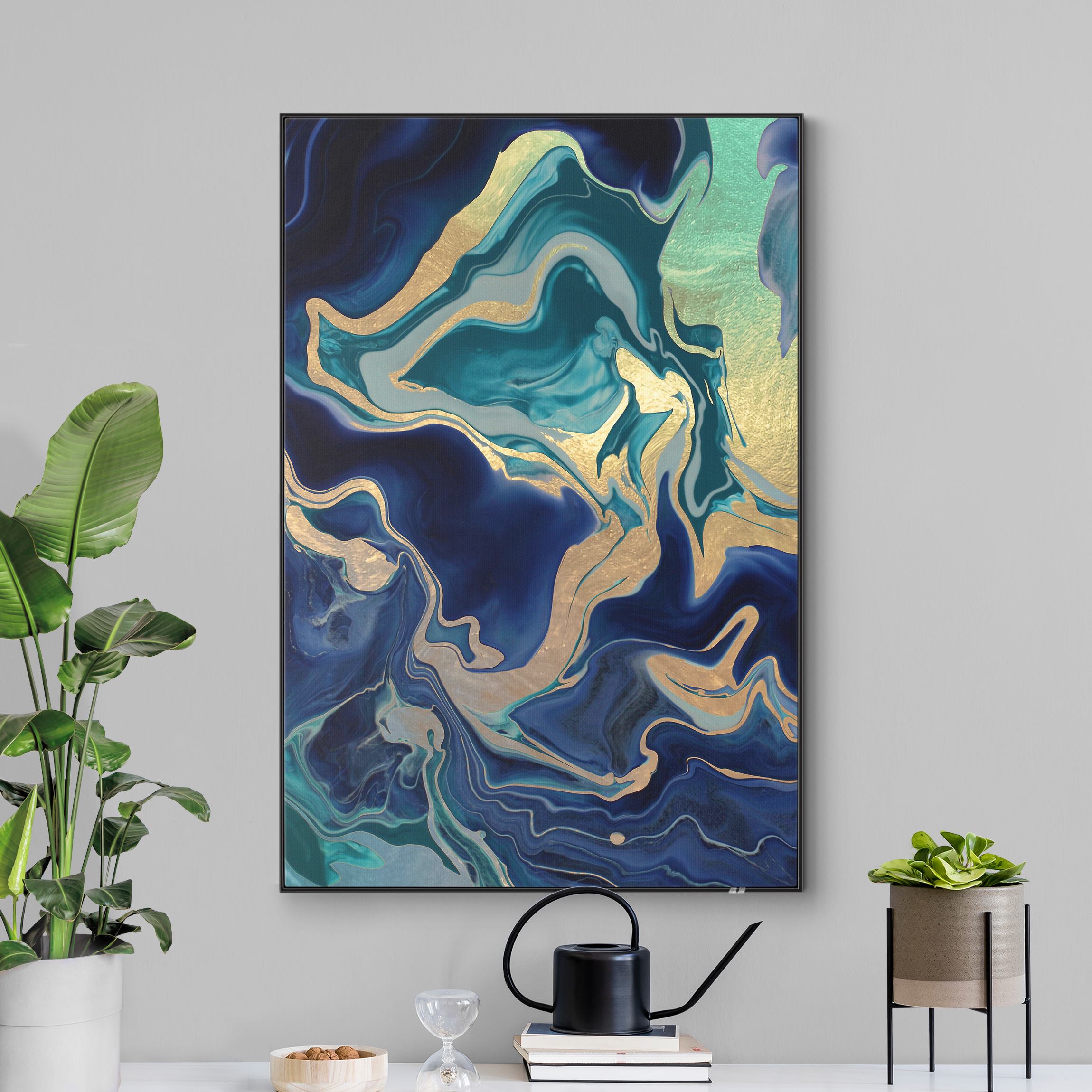 Wechselbild Spiel der Farben Indigo Feuer