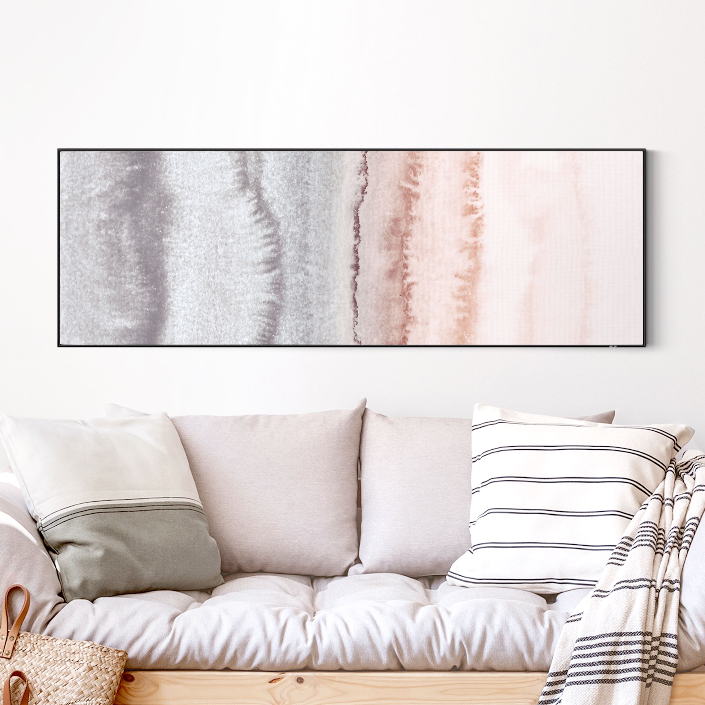 Wechselbild Spiel der Farben Meeresrauschen im Nebel