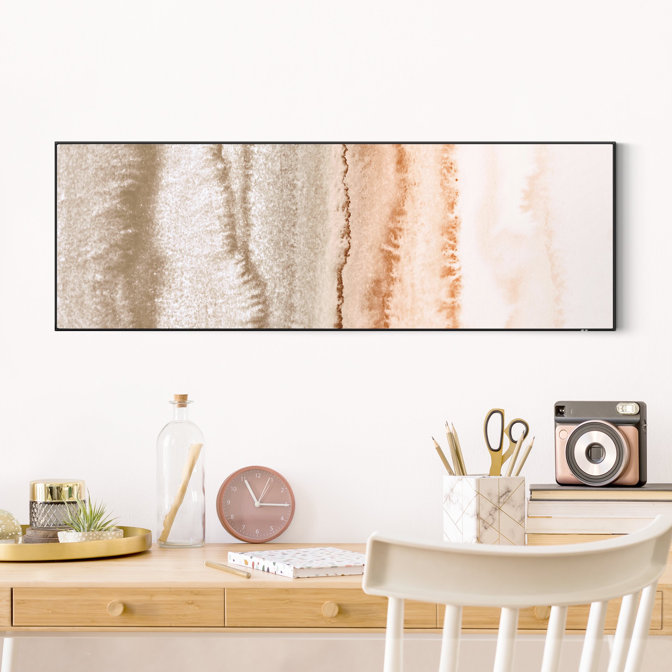 Wechselbild Spiel der Farben Meeresrauschen in Sepia