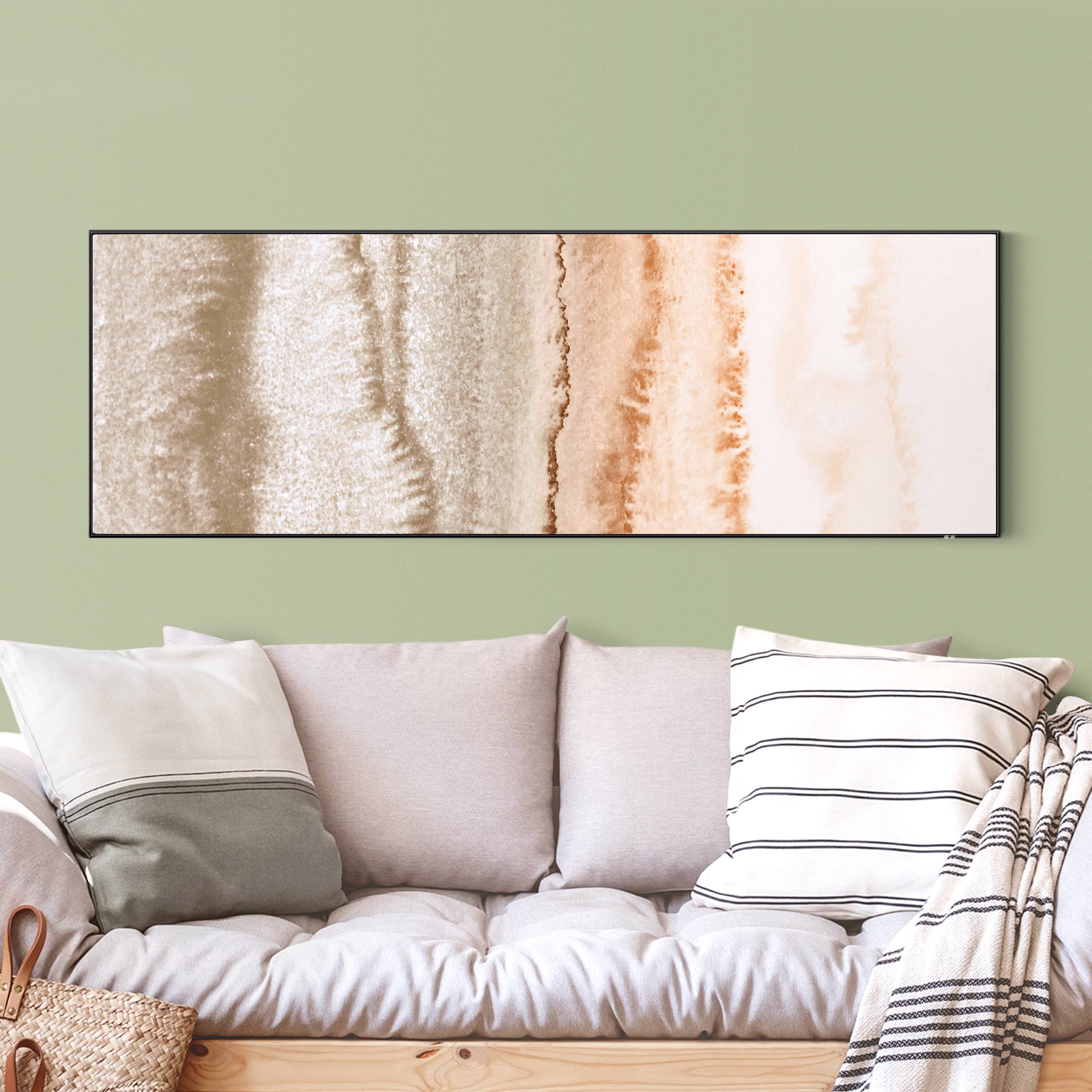 Wechselbild Spiel der Farben Meeresrauschen in Sepia