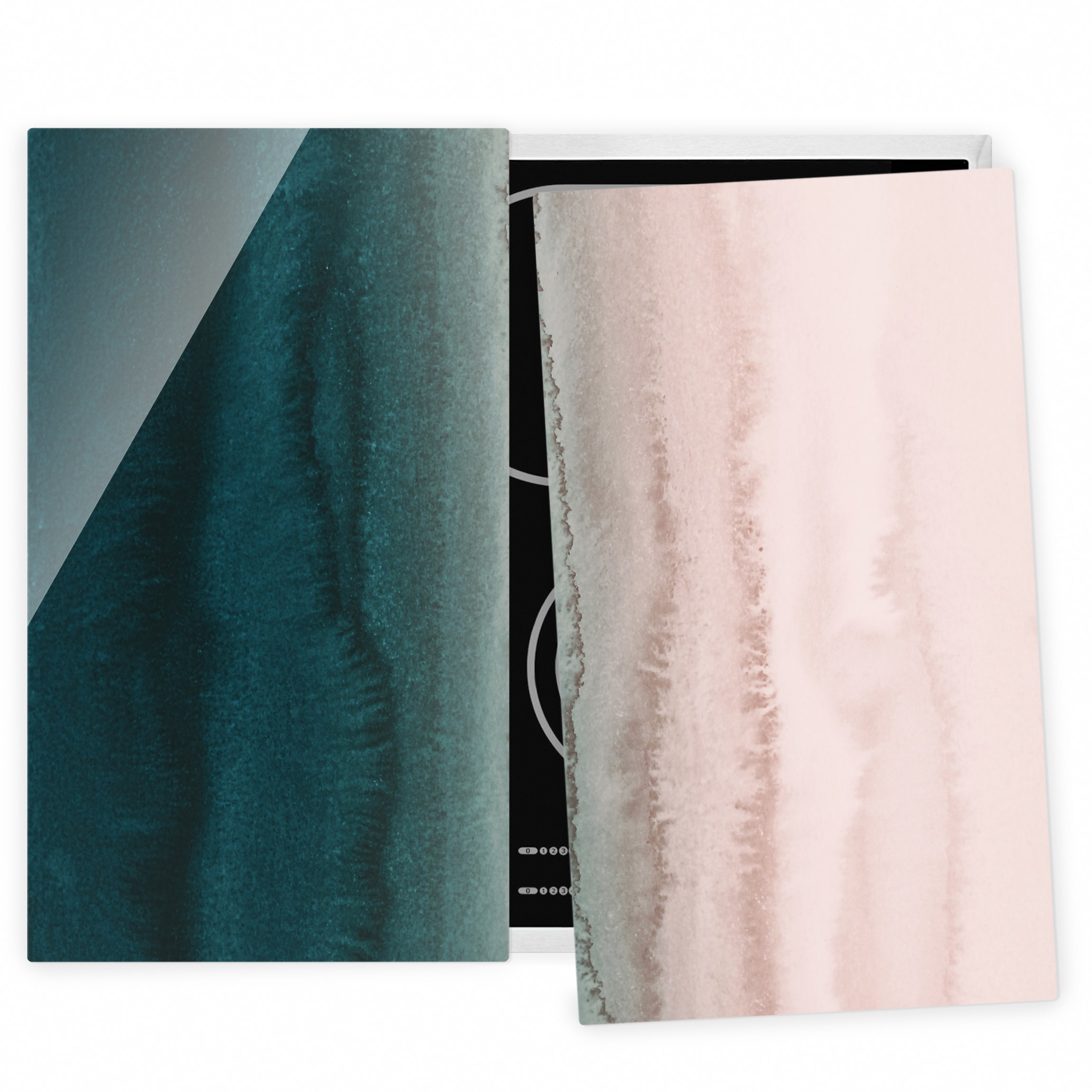 Herdabdeckplatte Spiel der Farben Meeresrauschen