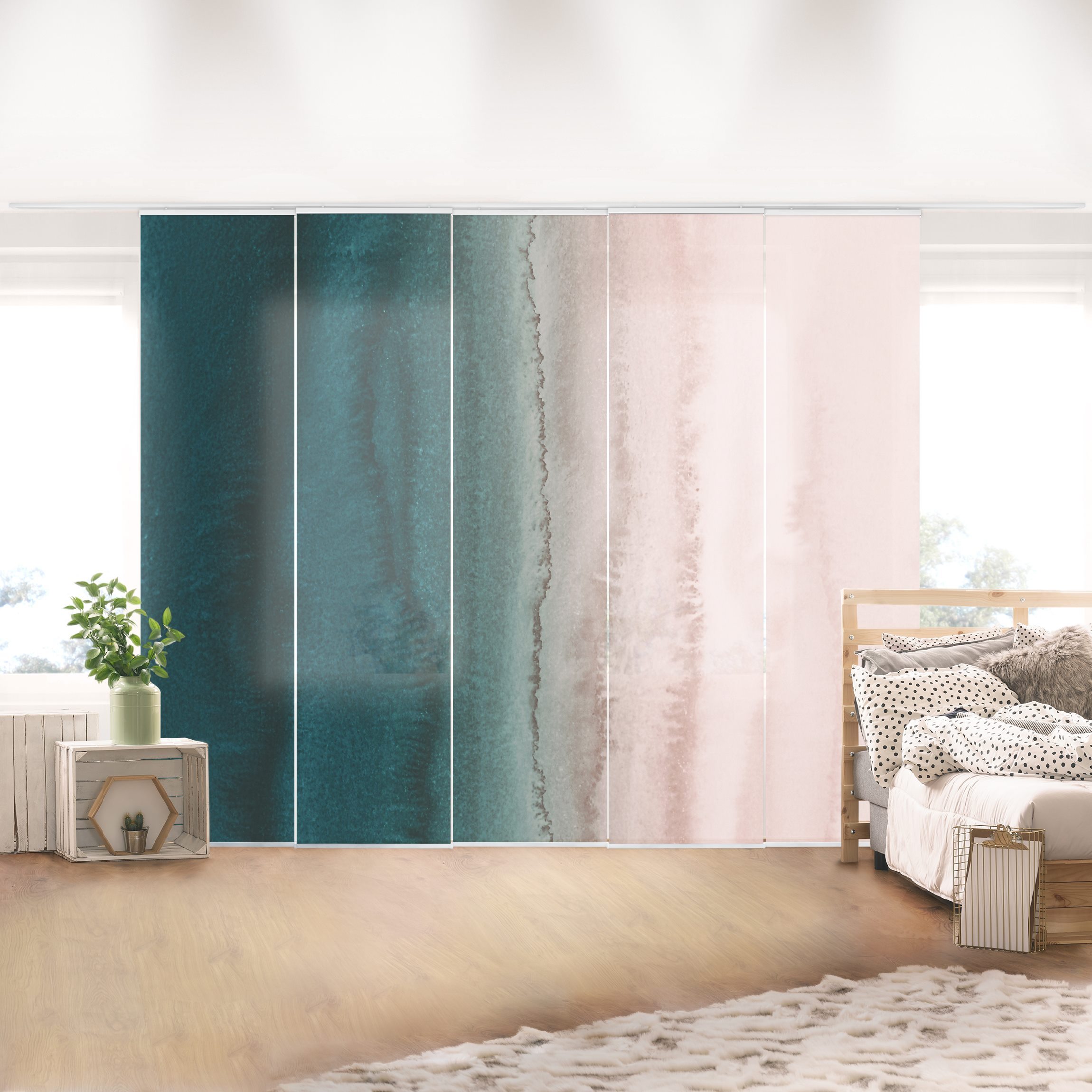 Schiebegardine Spiel der Farben Meeresrauschen