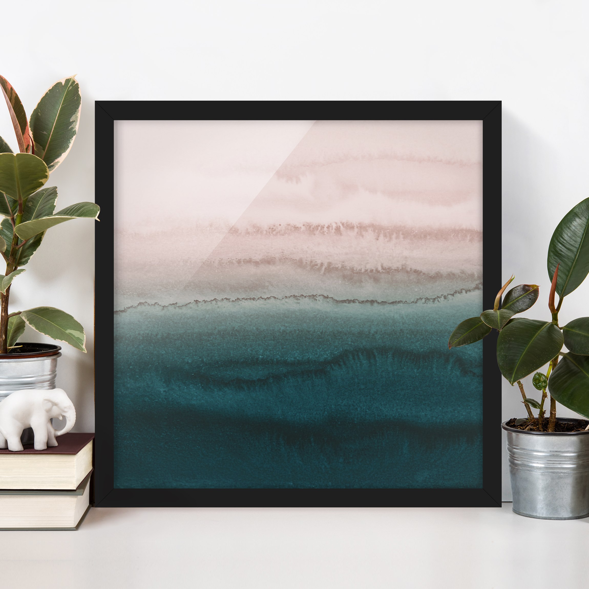 Bild mit Rahmen Spiel der Farben Meeresrauschen