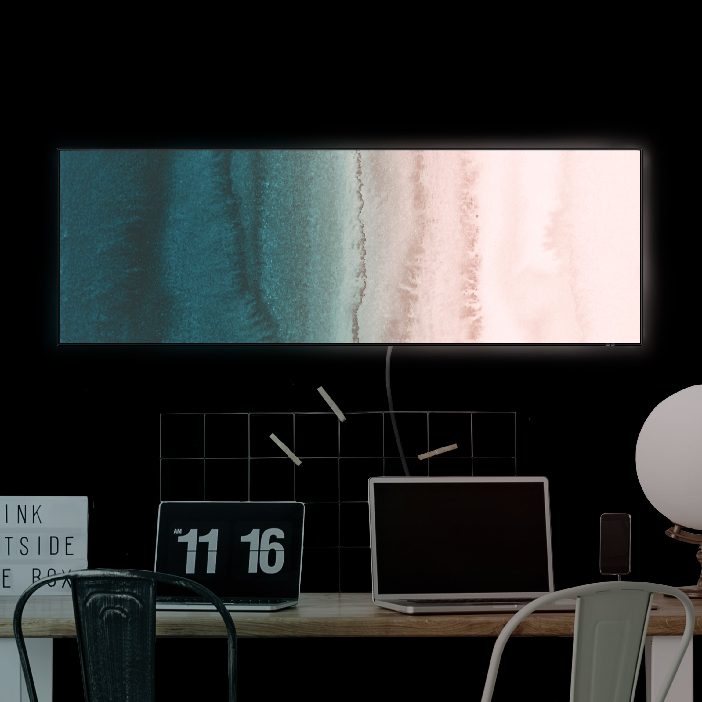 LED-Wechselbild Spiel der Farben Meeresrauschen