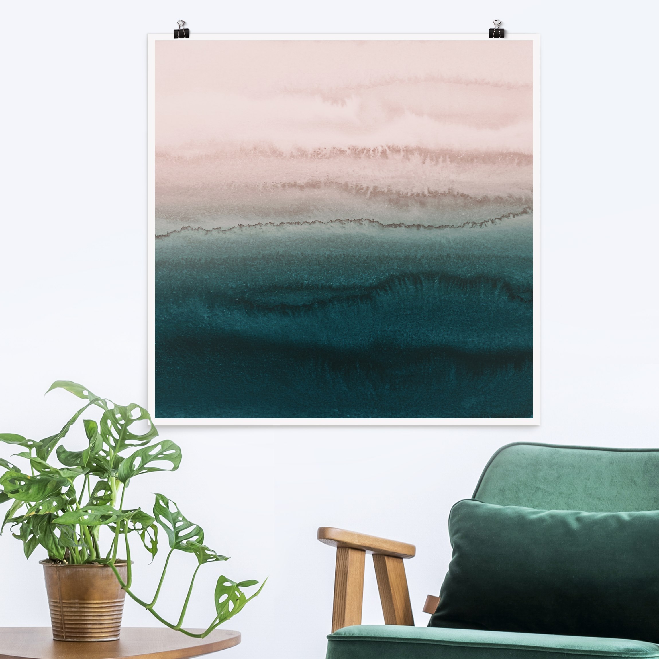 Poster Spiel der Farben Meeresrauschen