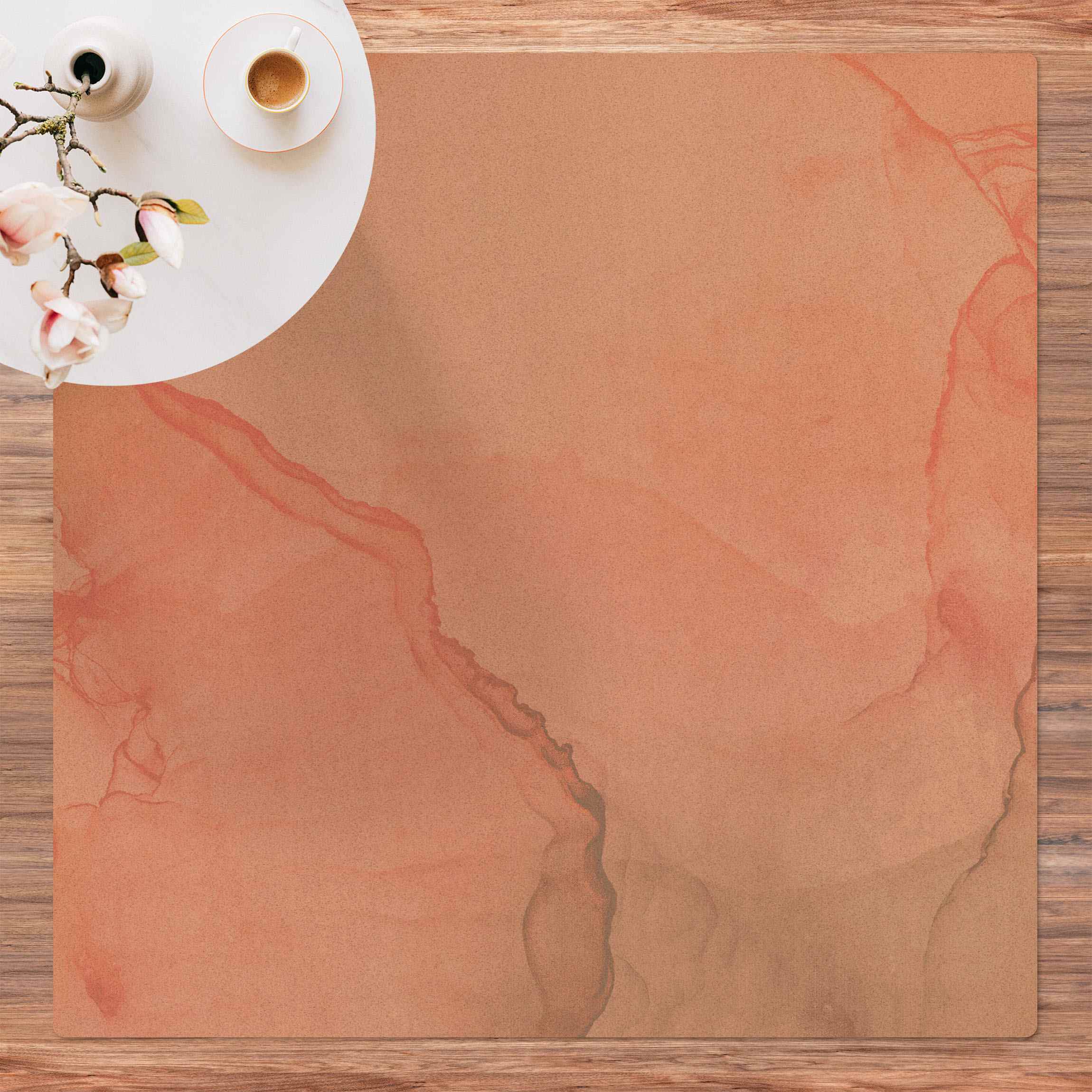 Kork-Teppich Spiel der Farben Pastell Zuckerwatte