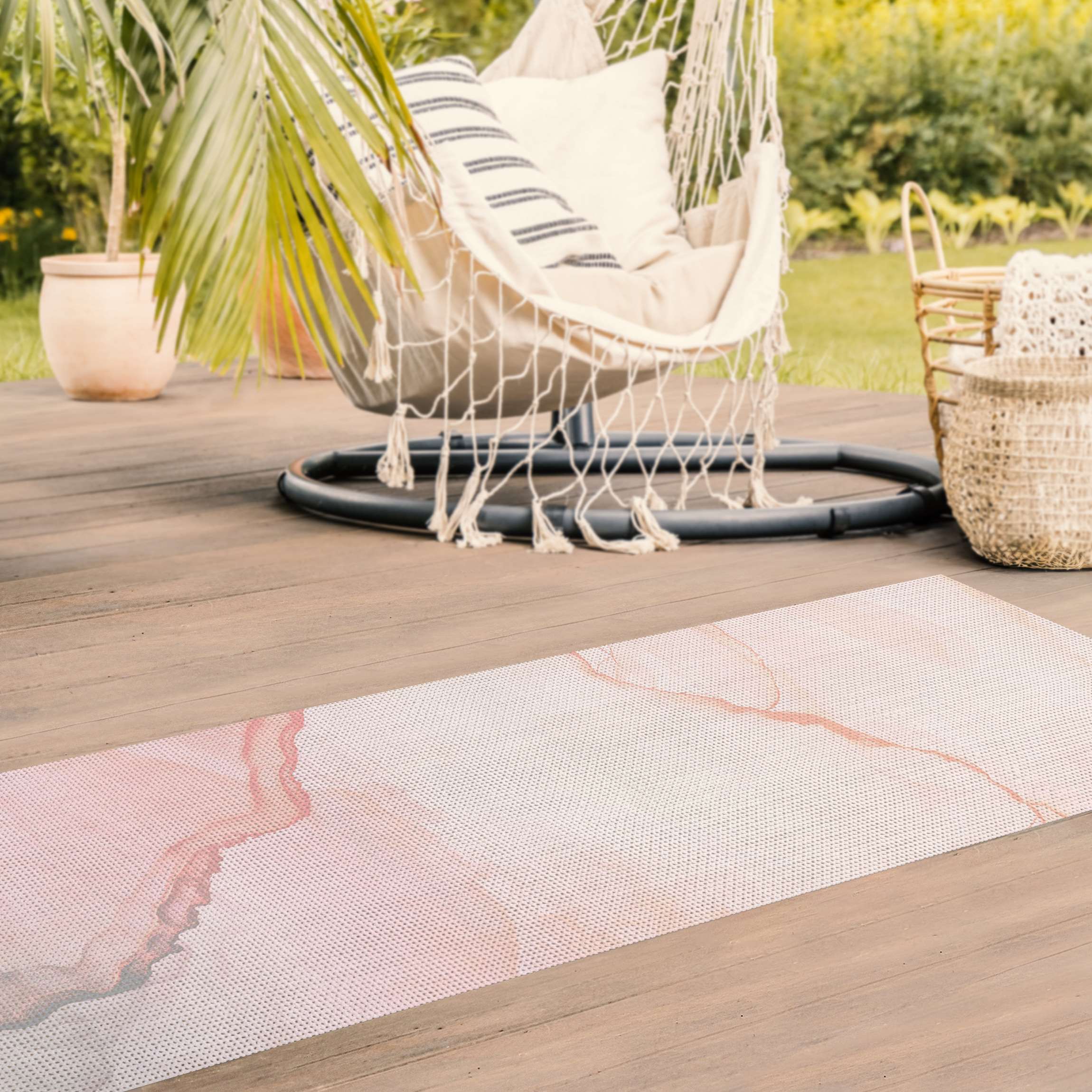 Vinylteppich Spiel der Farben Pastell Zuckerwatte
