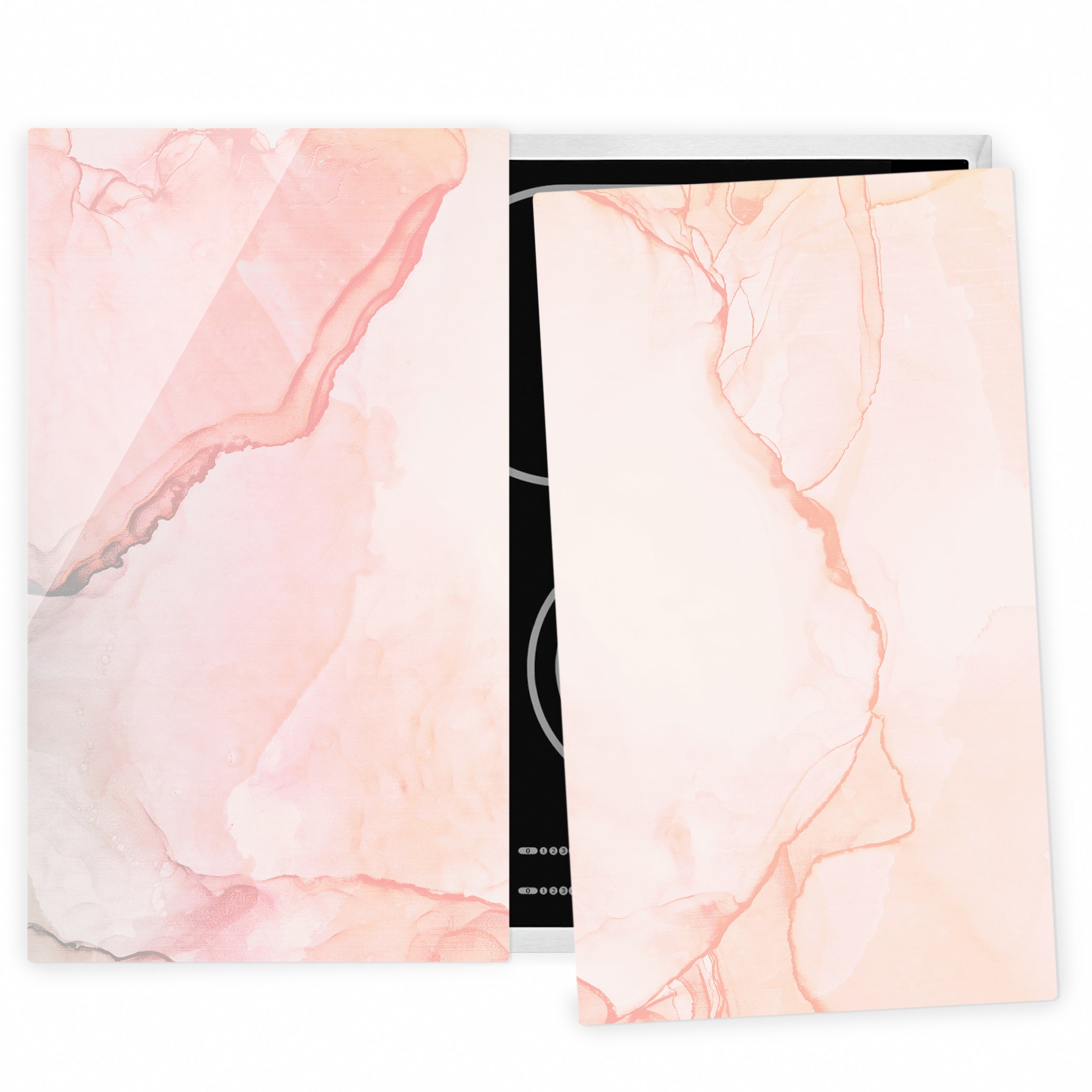 Herdabdeckplatte Spiel der Farben Pastell Zuckerwatte