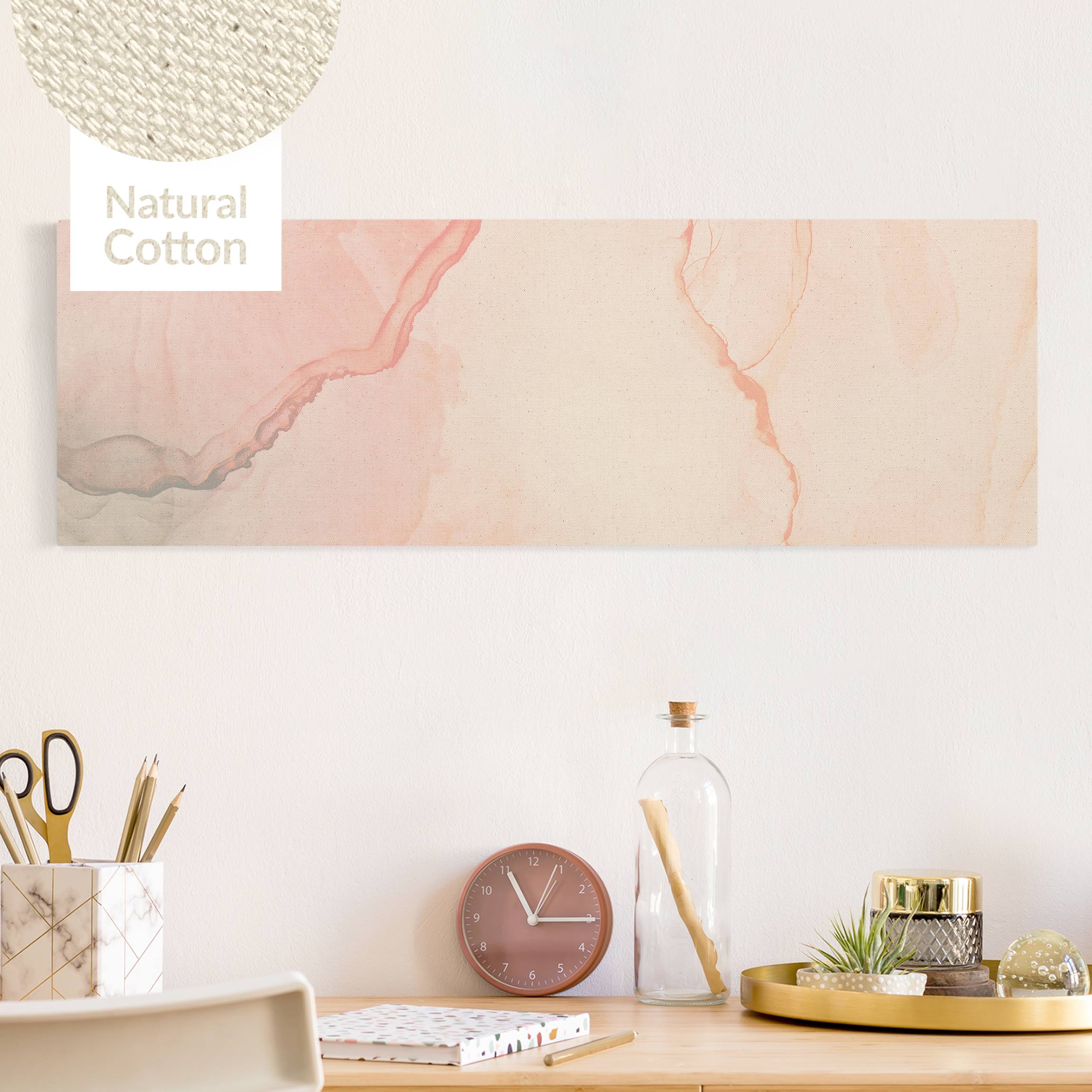 Leinwandbild auf Canvas Natural Spiel der Farben Pastell Zuckerwatte
