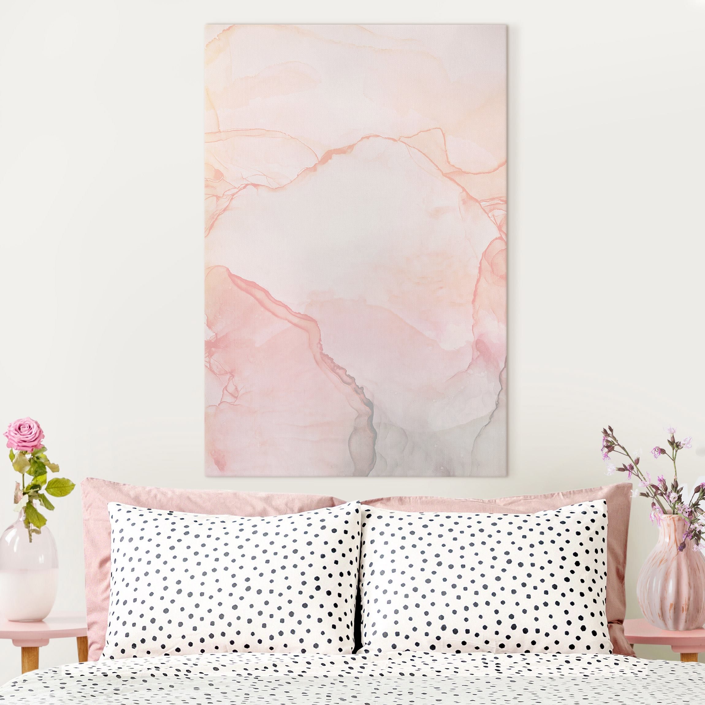 Leinwandbild Spiel der Farben Pastell Zuckerwatte