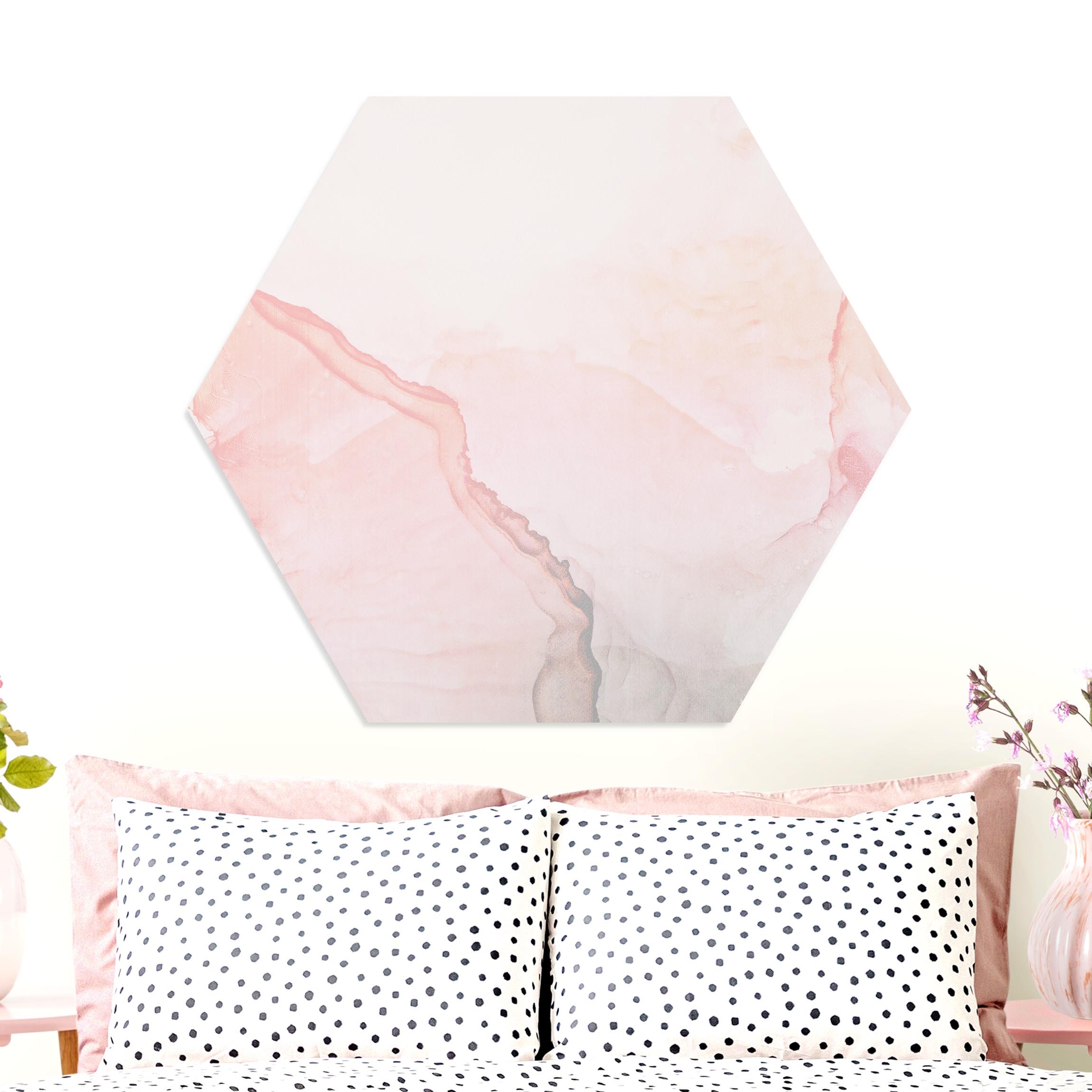 Hexagon-Forexbild Spiel der Farben Pastell Zuckerwatte