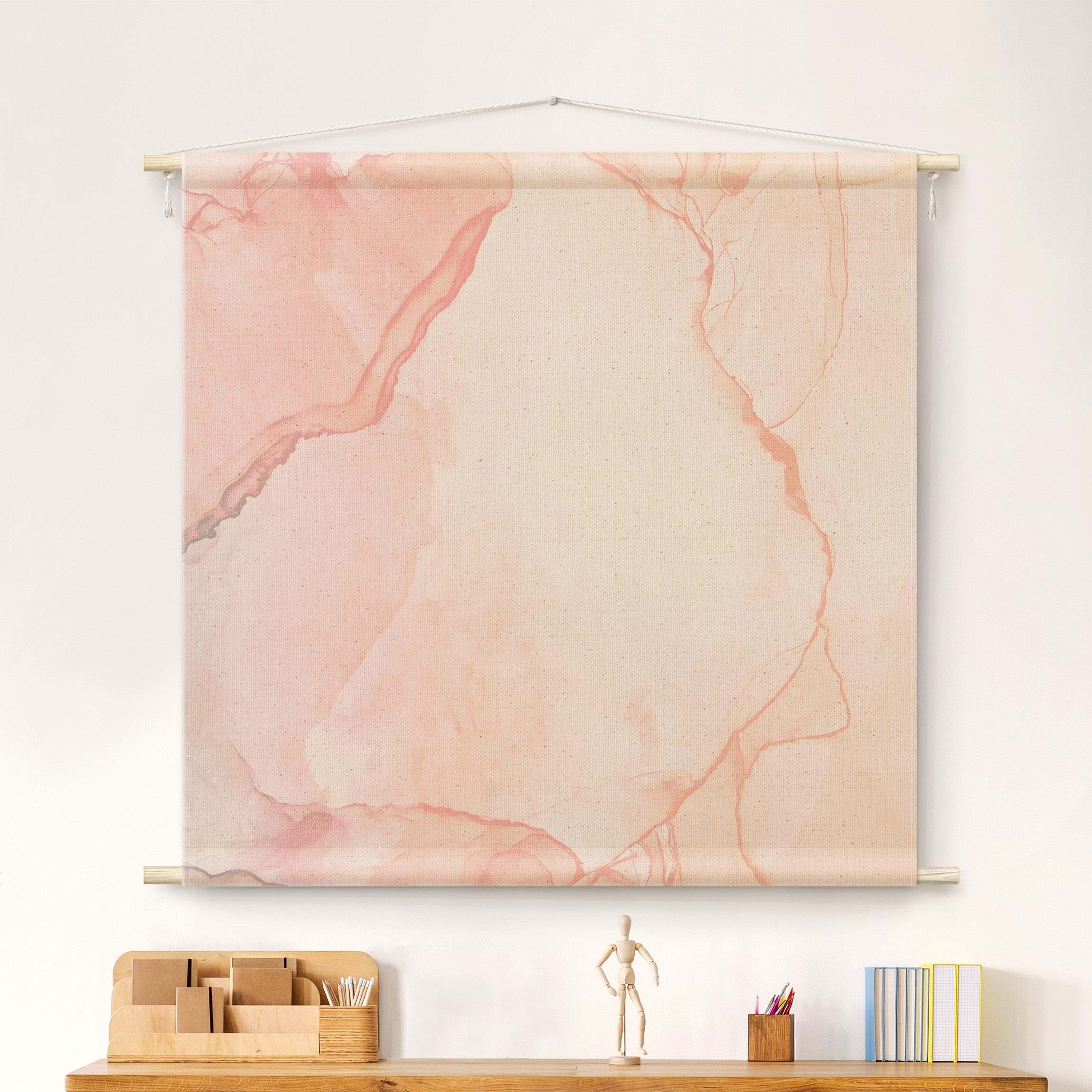 Wandteppich Spiel der Farben Pastell Zuckerwatte