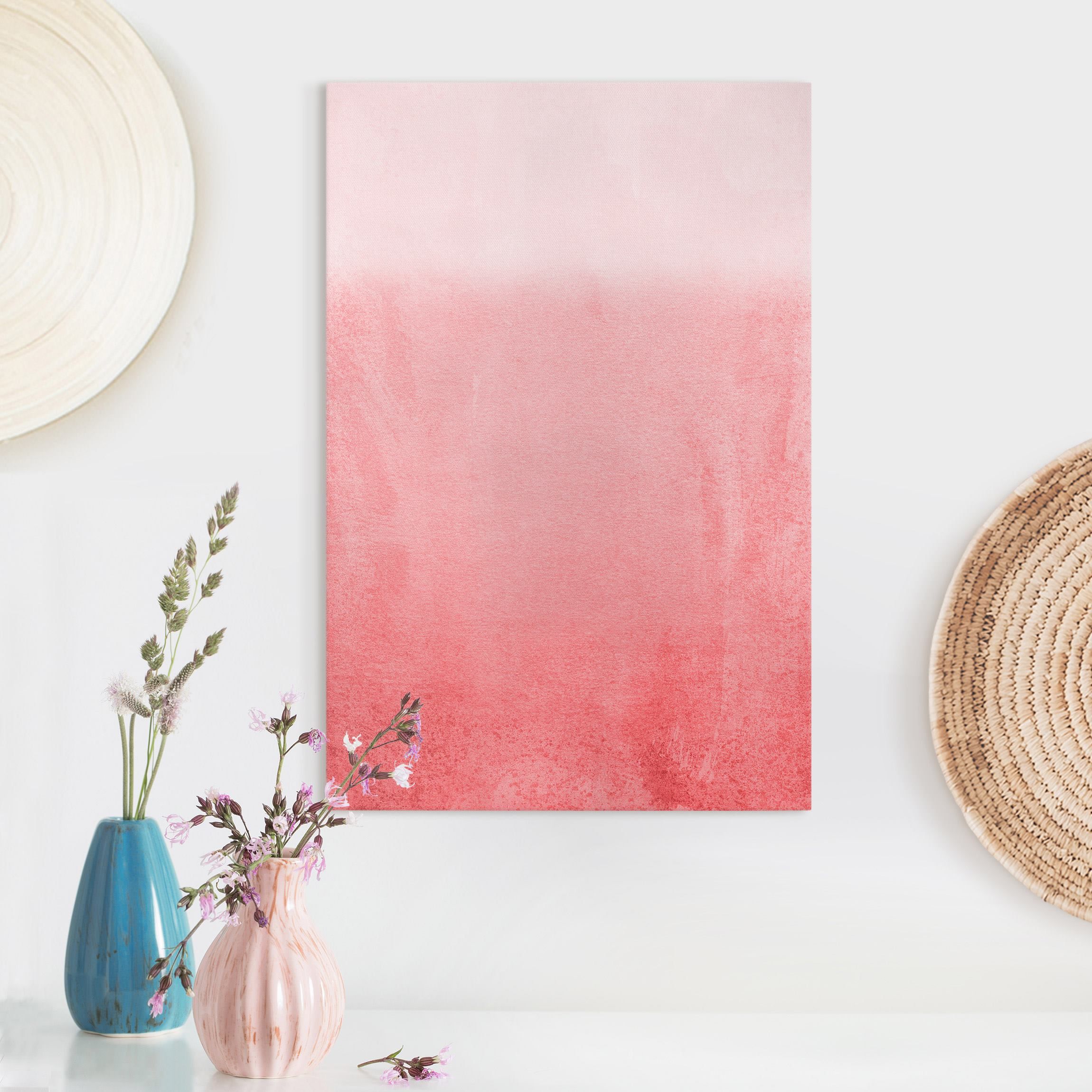 Leinwandbild Spiel der Farben Verblassende Koralle