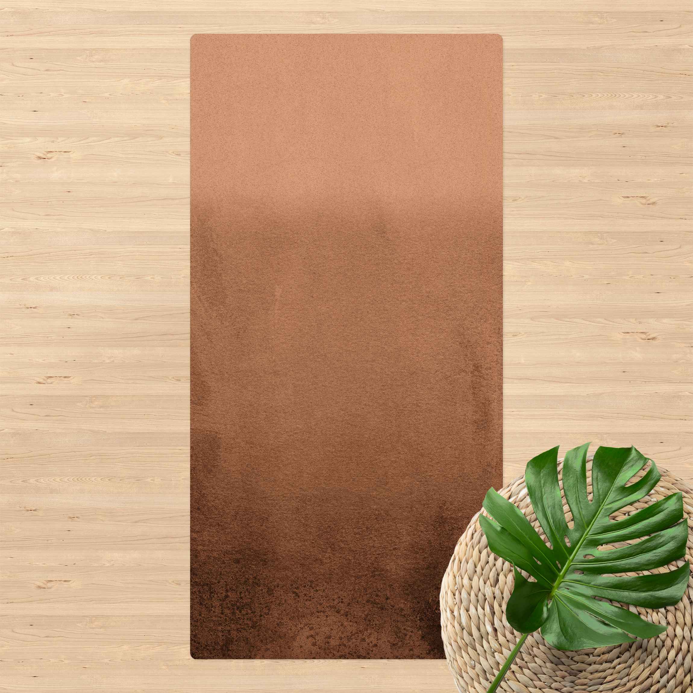 Kork-Teppich Spiel der Farben Verblassendes Sepia