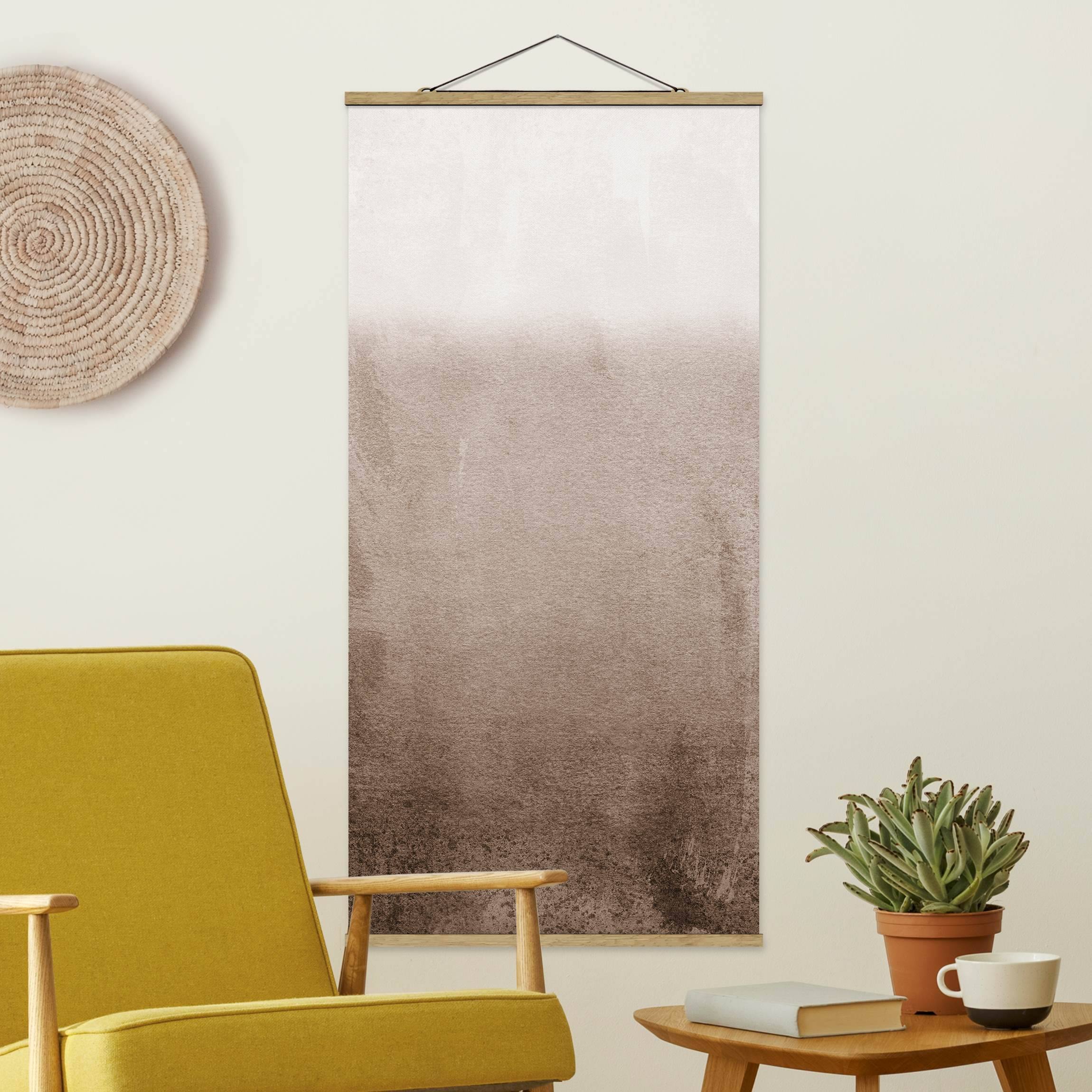 Stoffbild Spiel der Farben Verblassendes Sepia