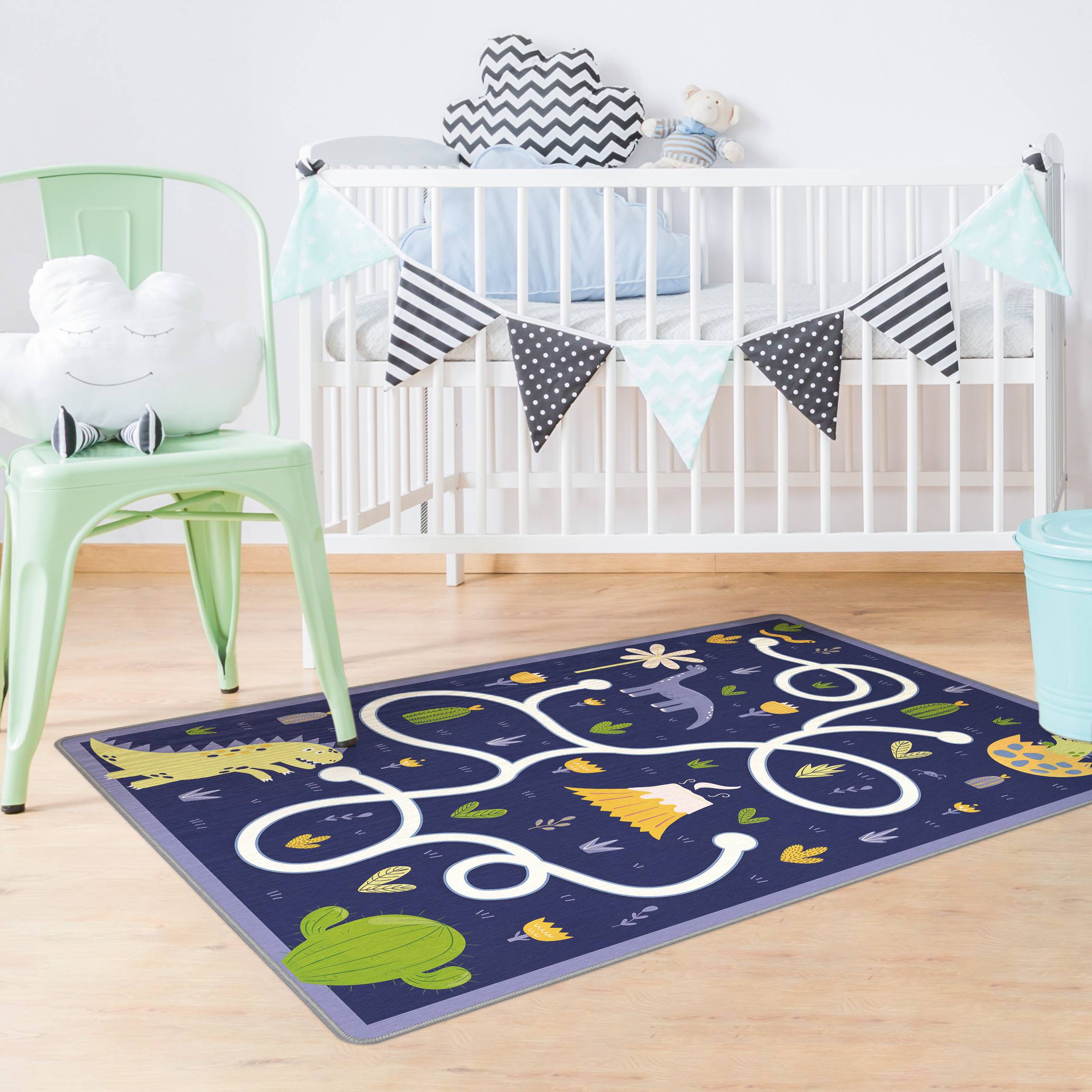 Teppich Dinosaurier - Dinomama sucht ihr Baby