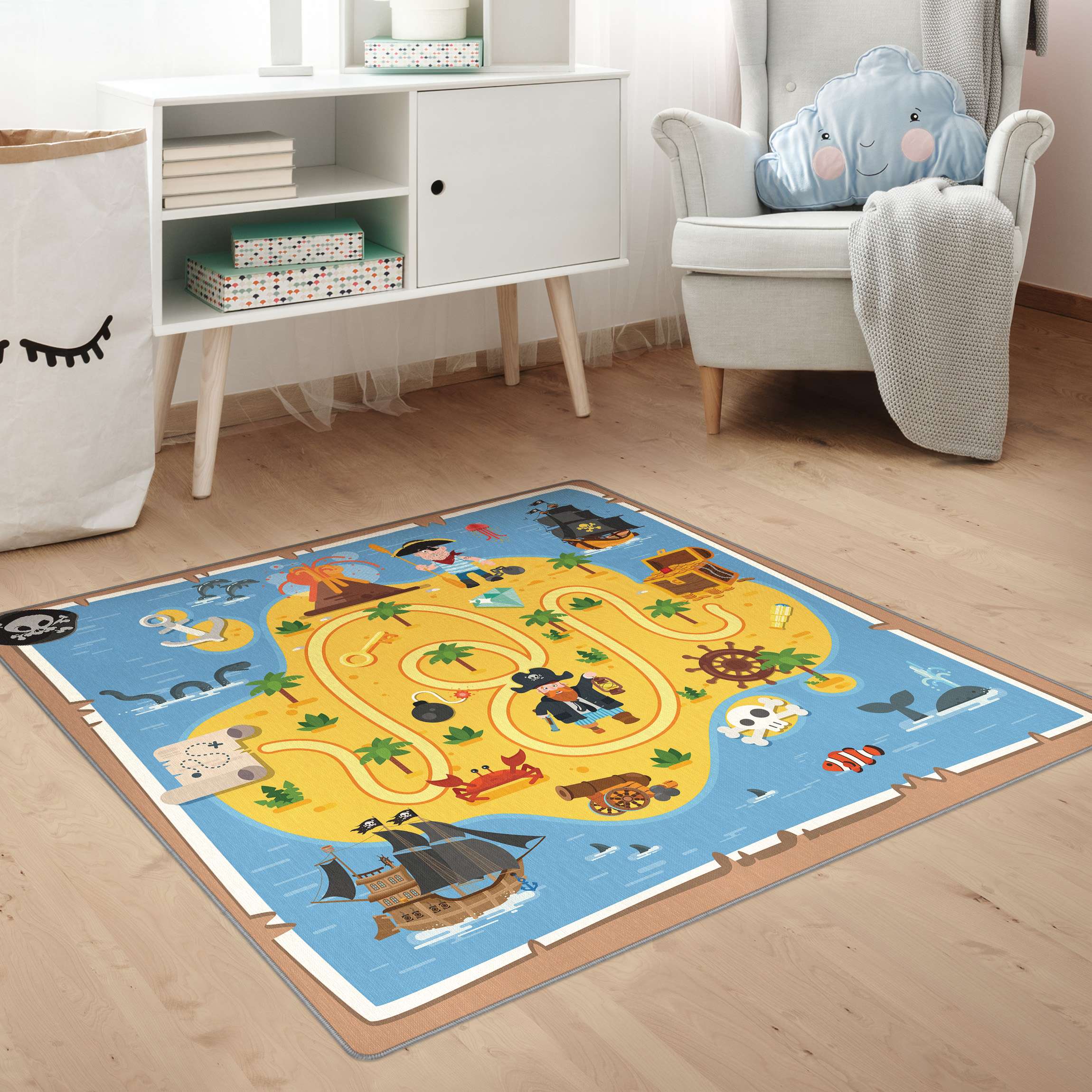 Spielteppich Piraten - Auf der Suche nach dem Schatz